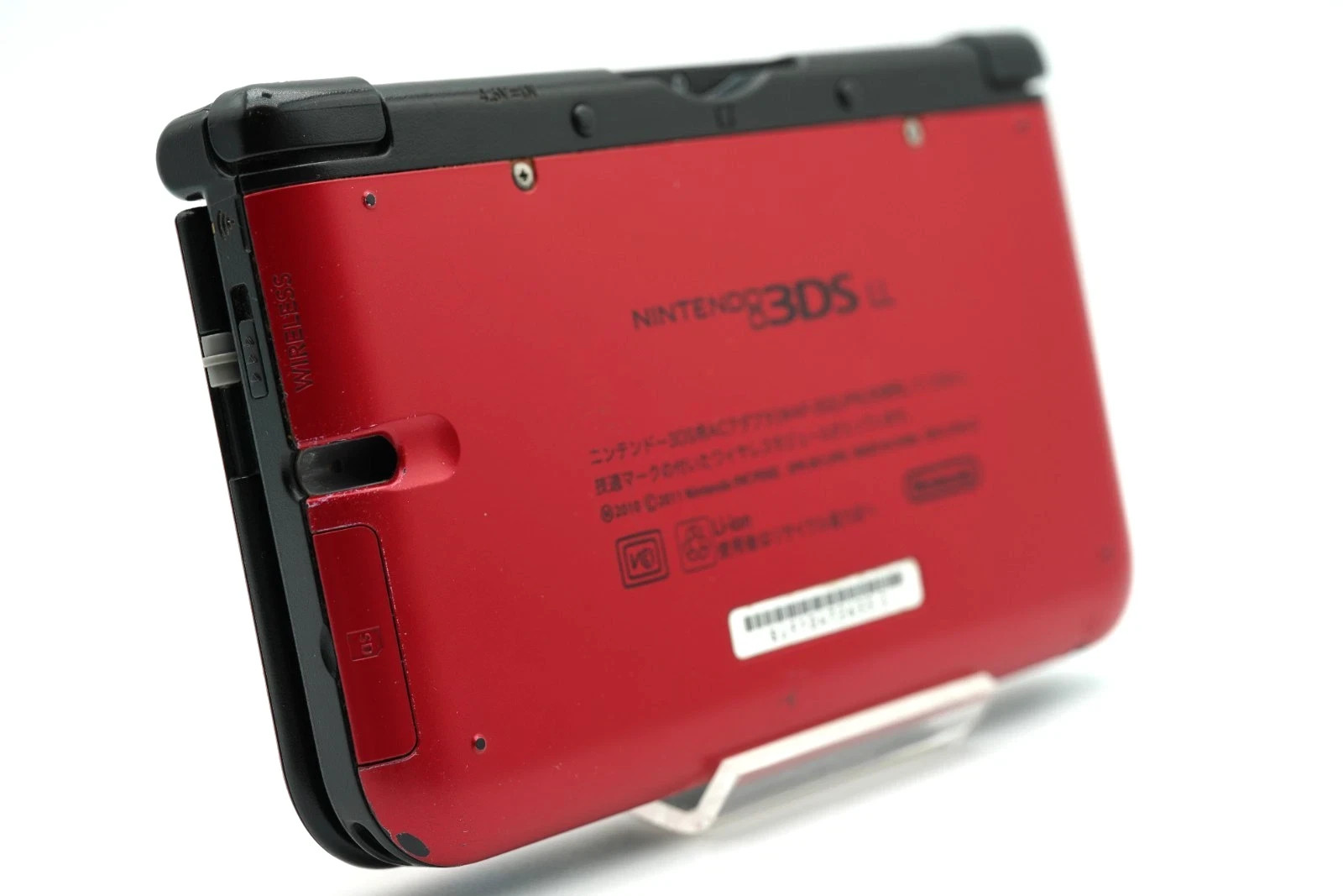 [ REGION FREE ] Nintendo 3DS XL LL Red Black Console [Rank B] English ok #001