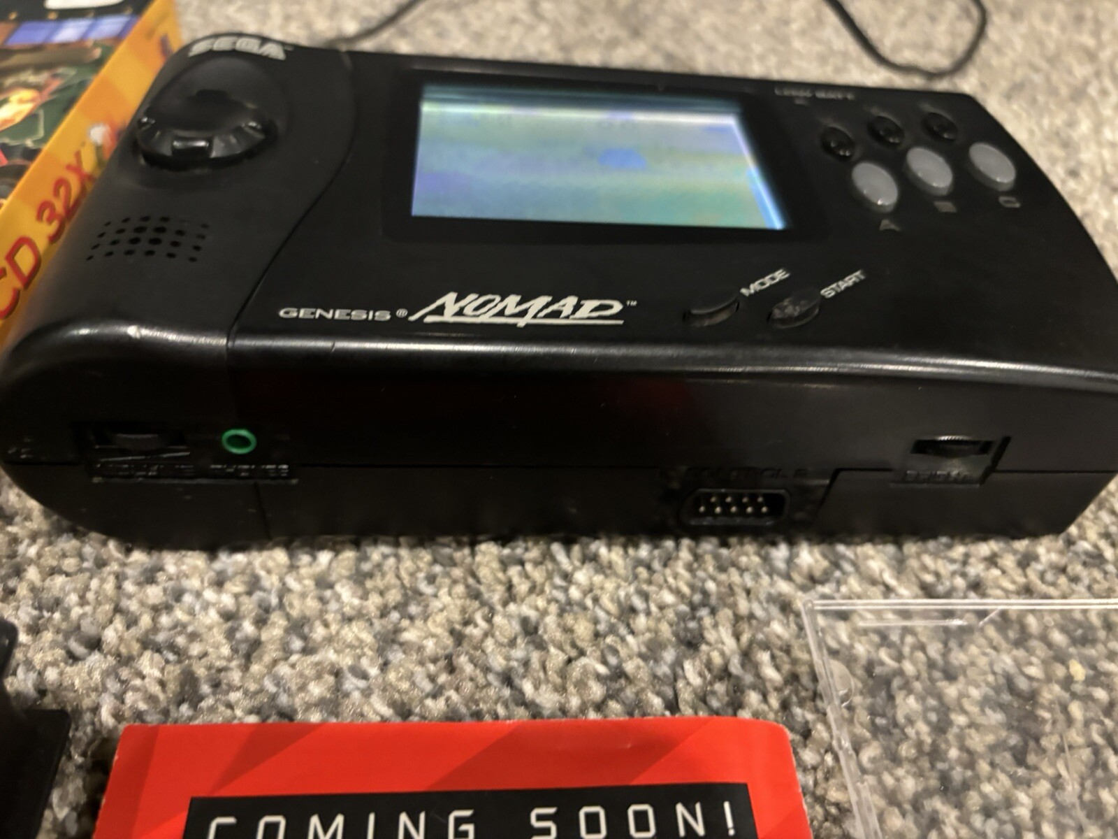 CLEAN! Sega Nomad Genesis Handheld & Sega 32x Games Lot! Slam City, Fahrenheit +