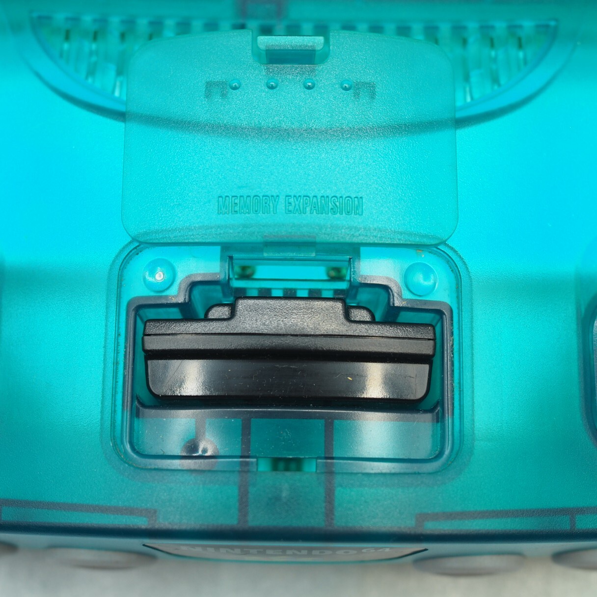 Nintendo 64 Console 2 Controllers NUS-001 Clear Blue Region Free Working Japan