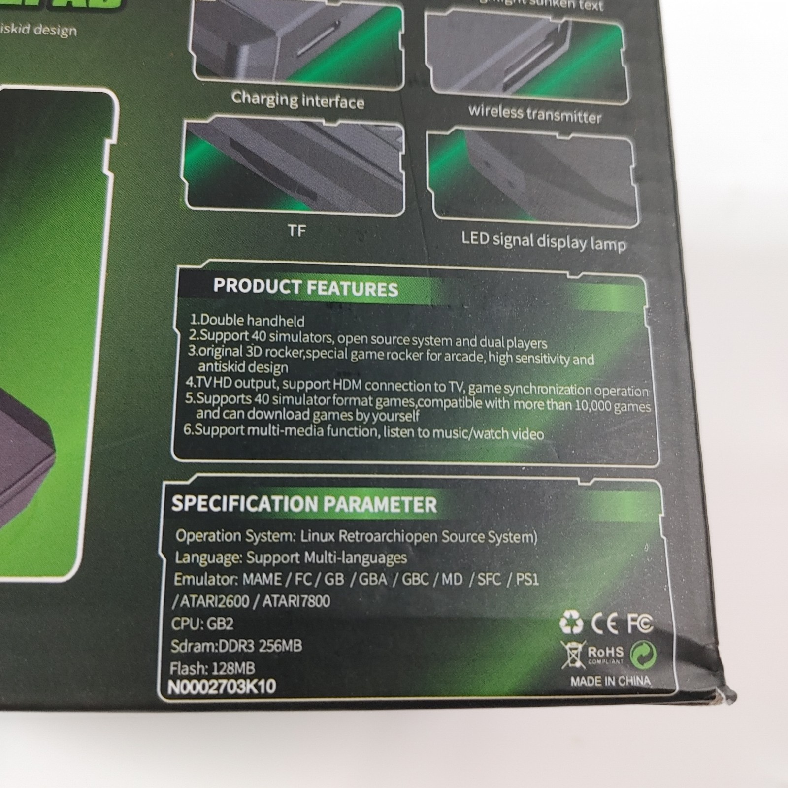Ultra HD Game Stick Lite Supporting TF Card Equipped With Dual Wireless Gamepad