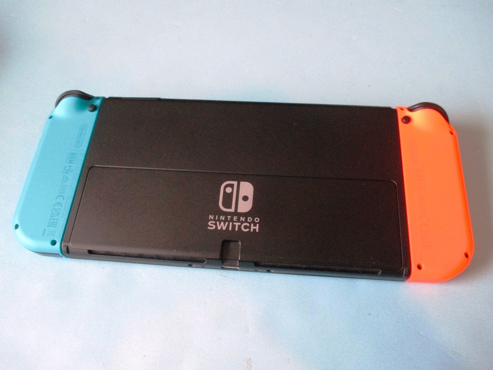 Nintendo Switch OLED System Console w/Neon Red & Blue Joy-Cons + Dock & Extras