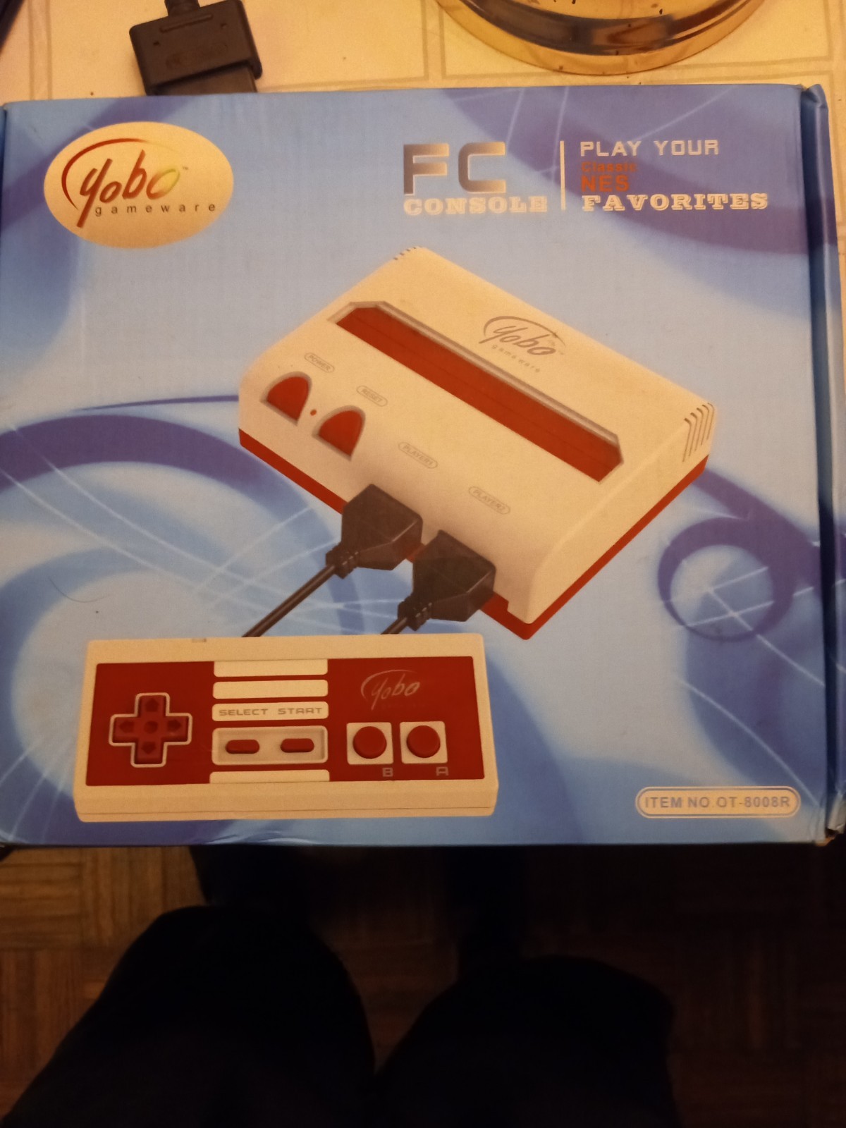 Yobo FC Console Nintendo NES 8-Bit Video Game System, Red White