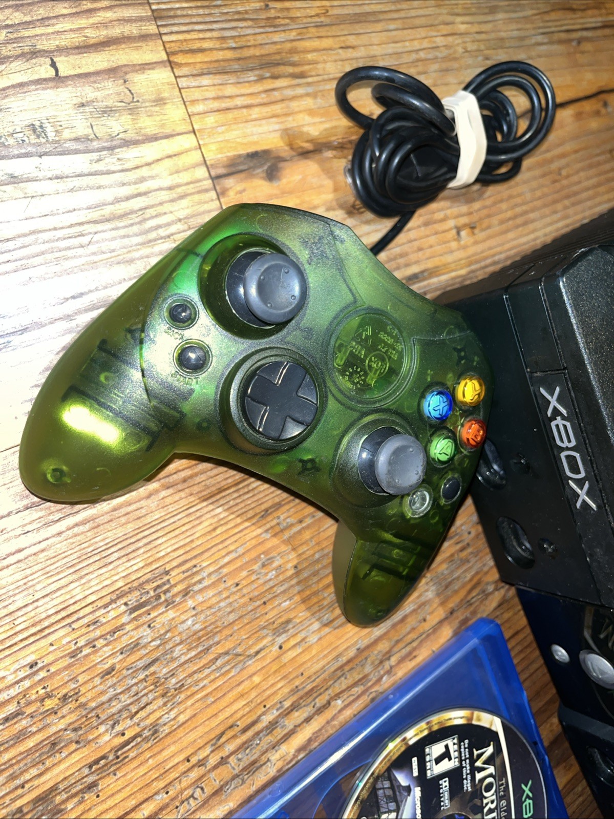 Microsoft Original Xbox Classic OG Console Controller Game For Parts Or Repair