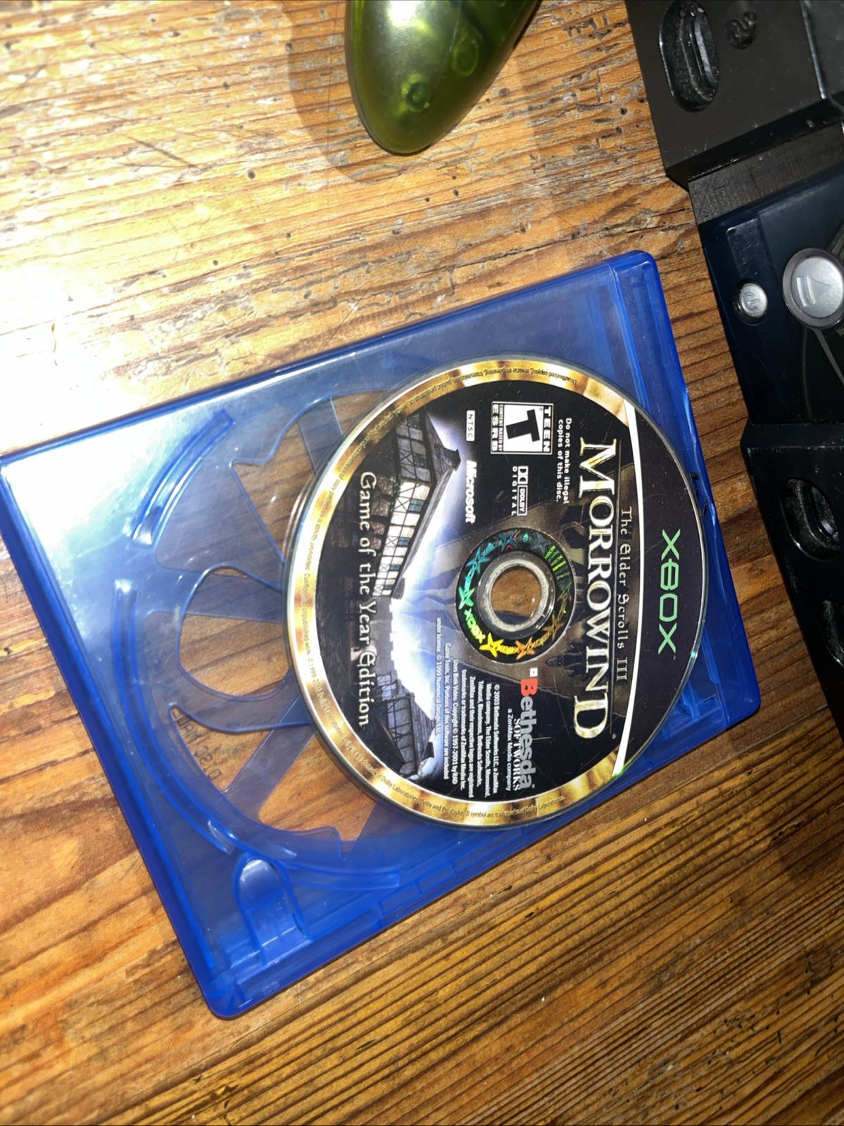 Microsoft Original Xbox Classic OG Console Controller Game For Parts Or Repair