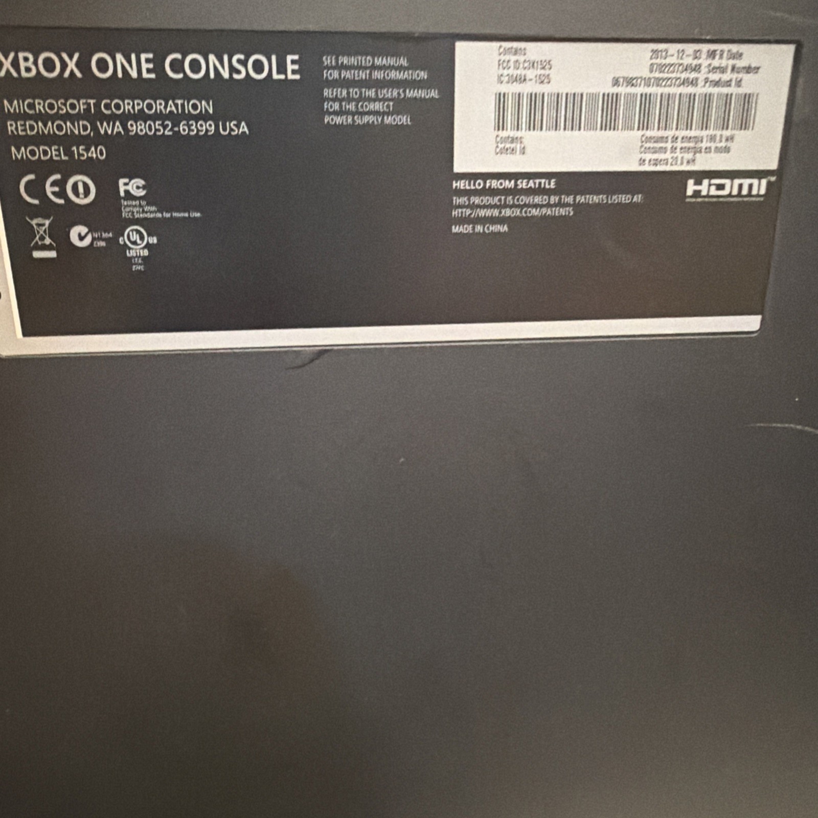 Microsoft Xbox One with Kinect 500GB Black Console – 7UV-00077