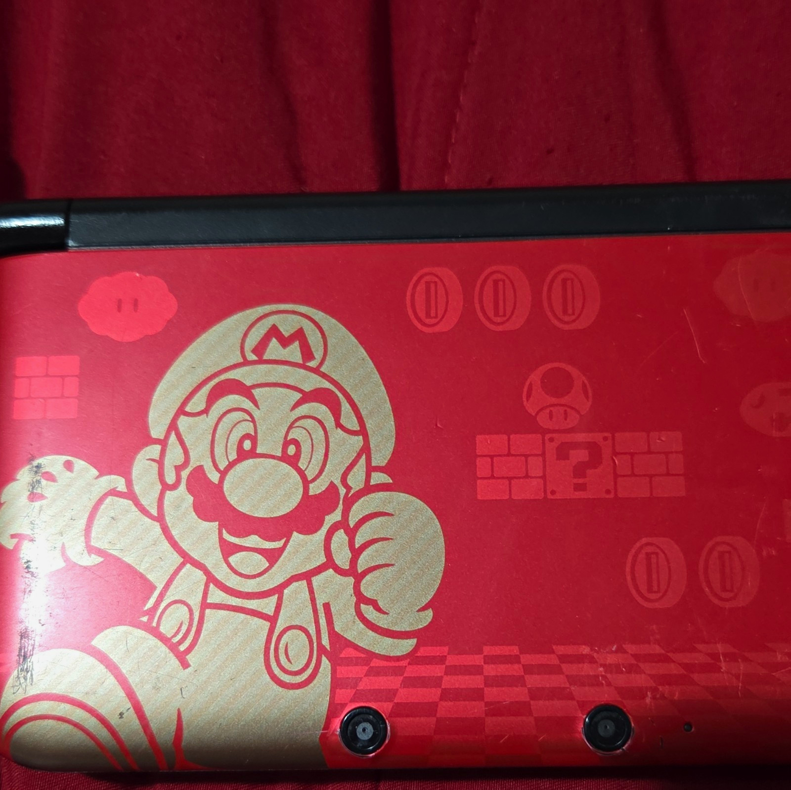 Nintendo 3DS XL Mario & Luigi Limited Edition Red/Gold Handheld 3D Touch