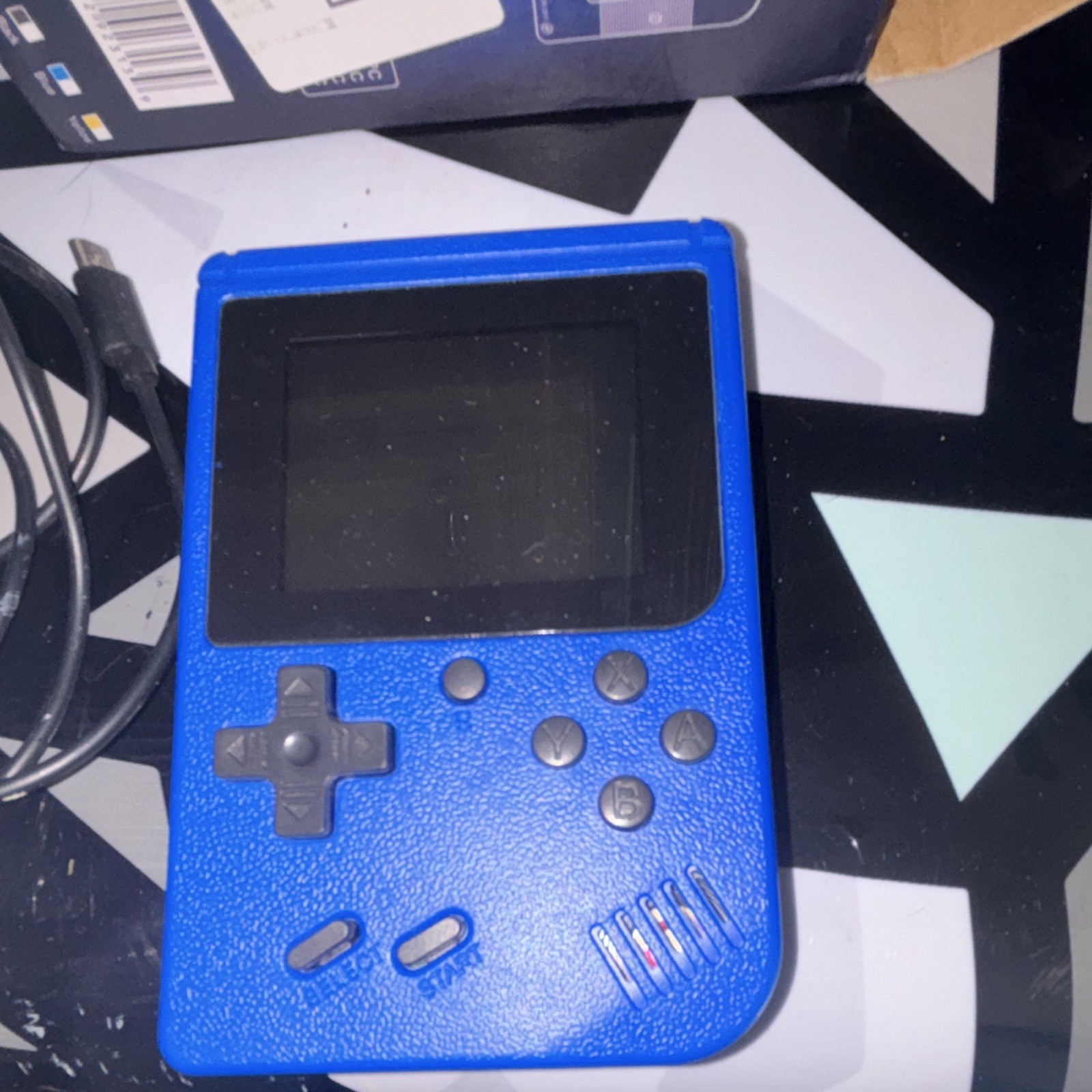 Game Box Plus Blue Handheld System, External Gamepad Support, Composite RCA