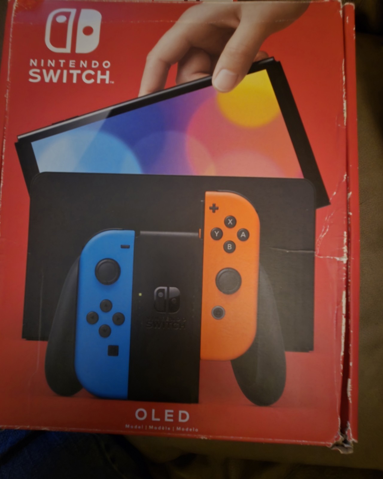 Nintendo Switch OLED Model HEG-001 Handheld. – 64GB – Black/Neon Red/Neon Blue