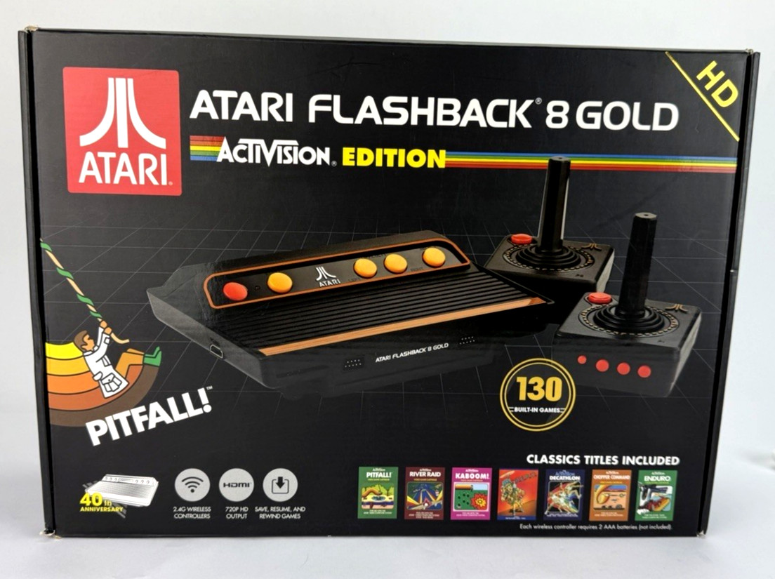 ATARI Flashback 8 Gold ACTIVISION Edition HD with 130 GAMES 40TH HDMI Compatible