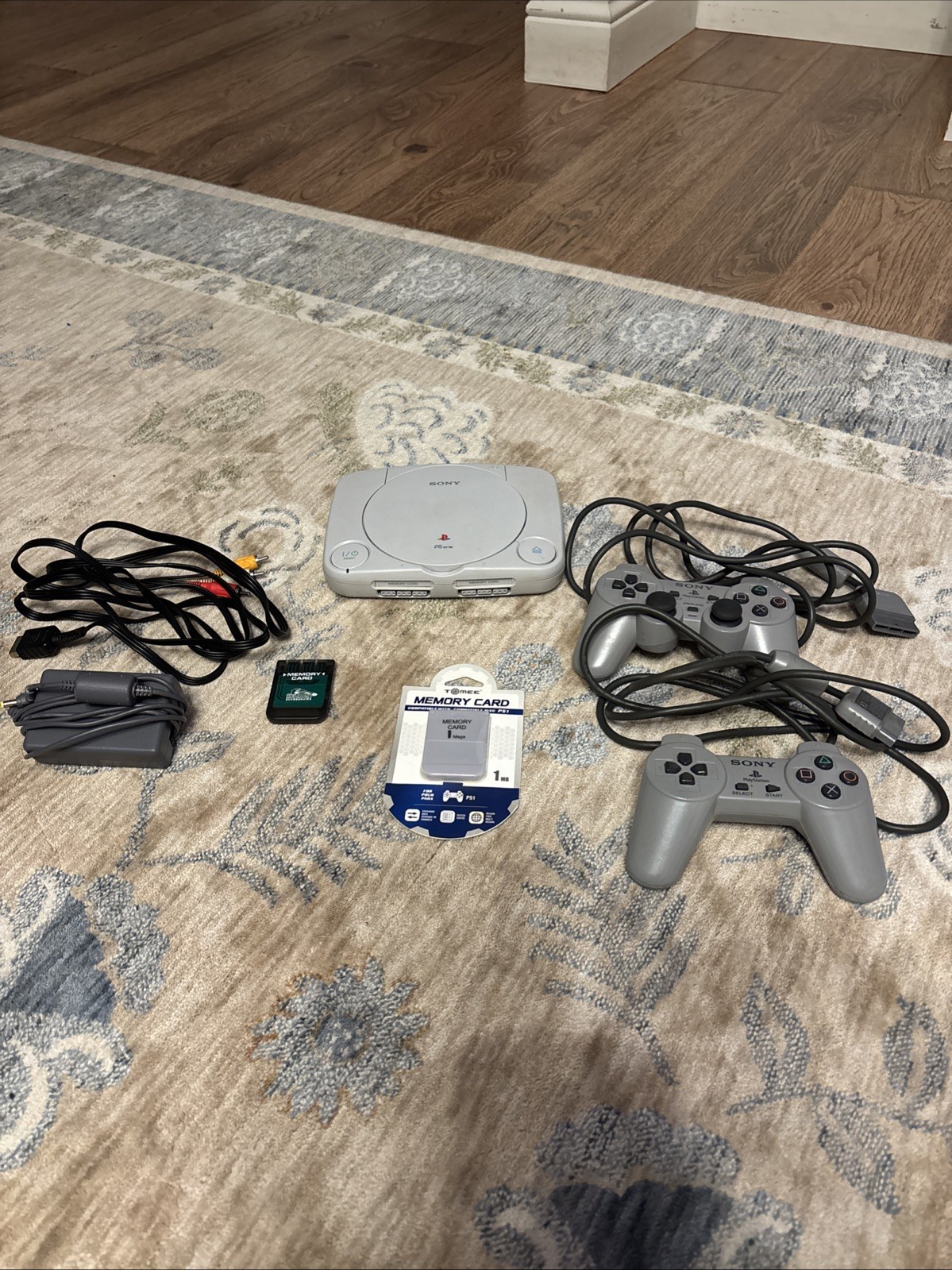 Sony PSone SCPH-101 Bundle 2 OEM Controllers Memory Cards Parts Repair