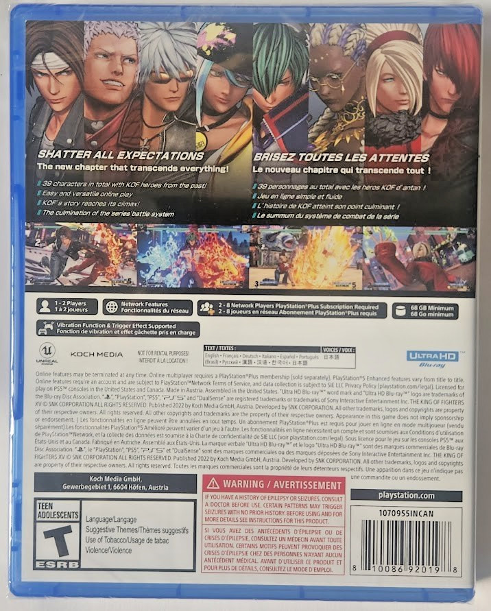 The King of Fighters XV PS5 Brand New Game (2022 Fighting)