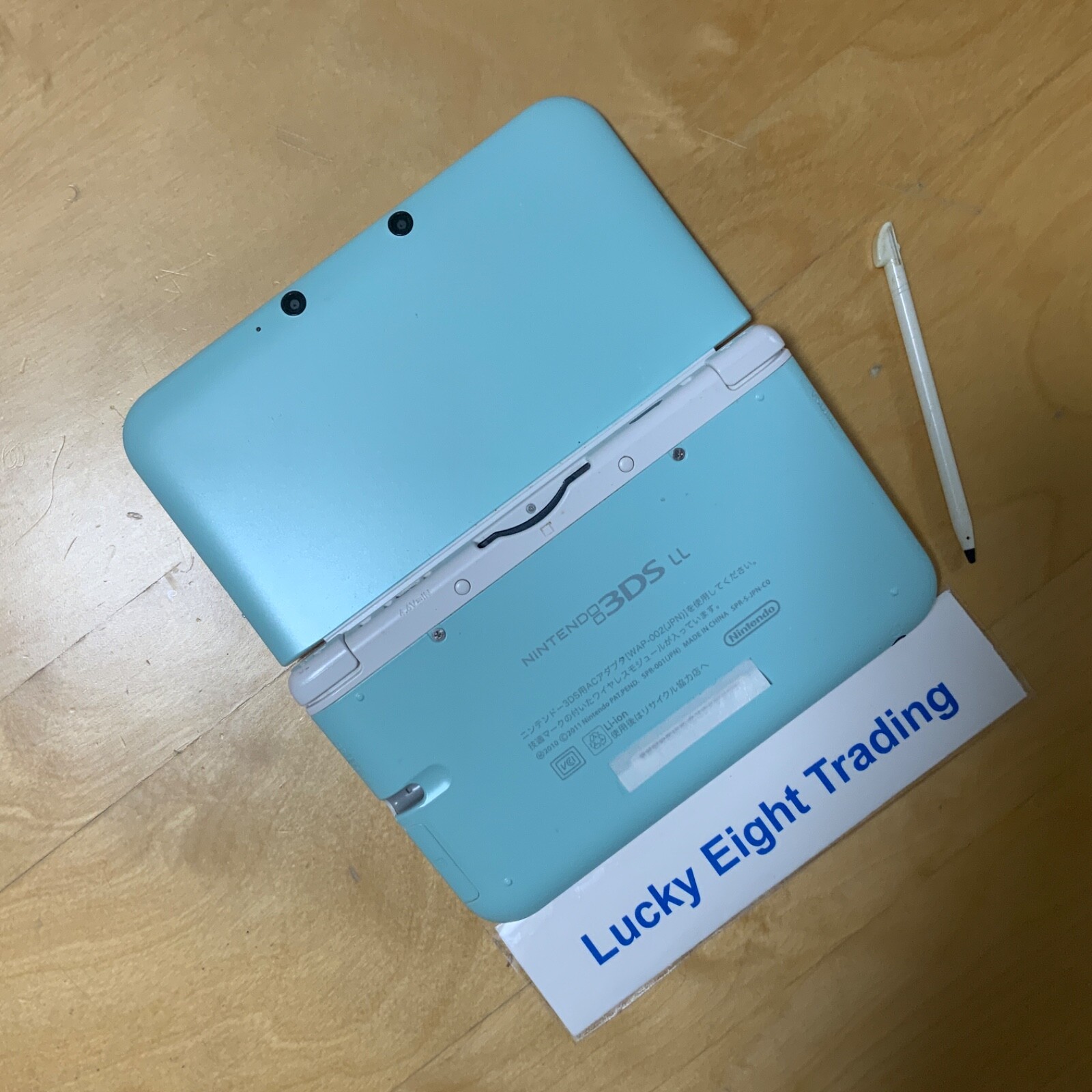 Nintendo 3DS XL LL Mint White Console Stylus Japanese ver [H]