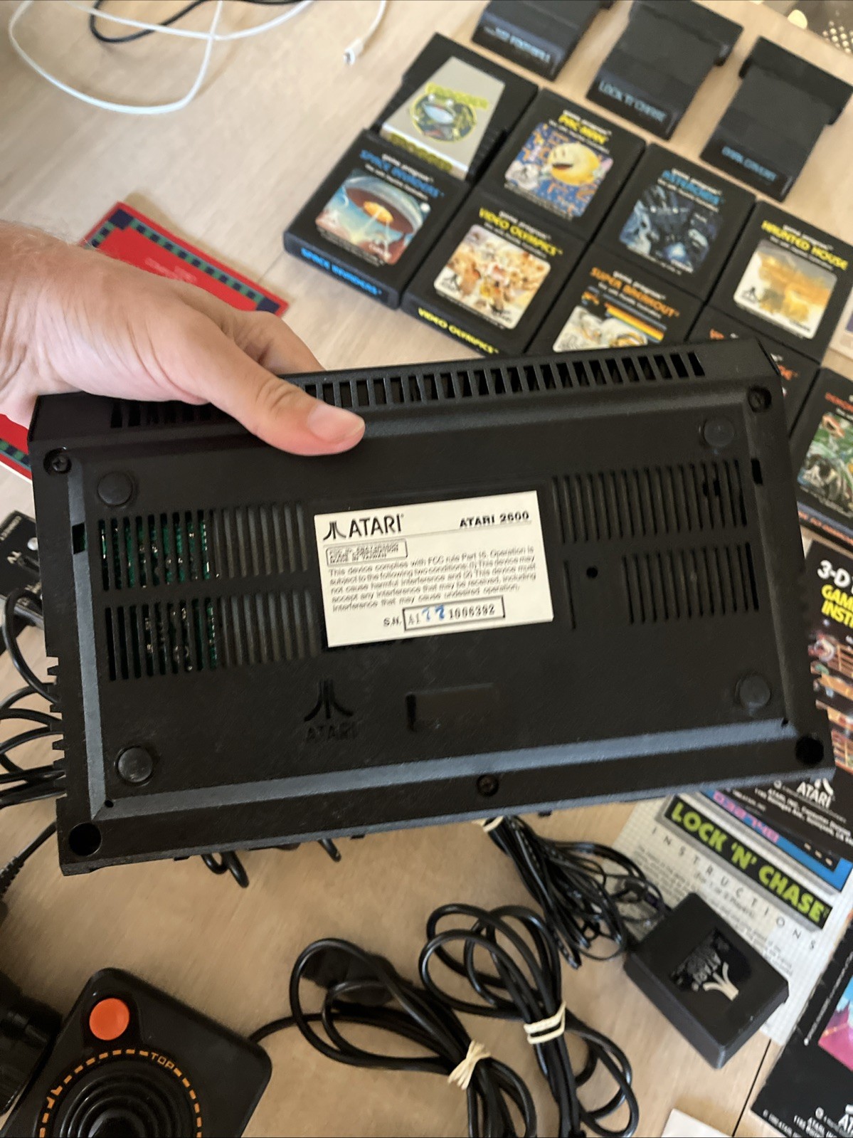 Atari 2600 Bundle – 12 Games (All with Manuals) And Controllers + Paddles Q33