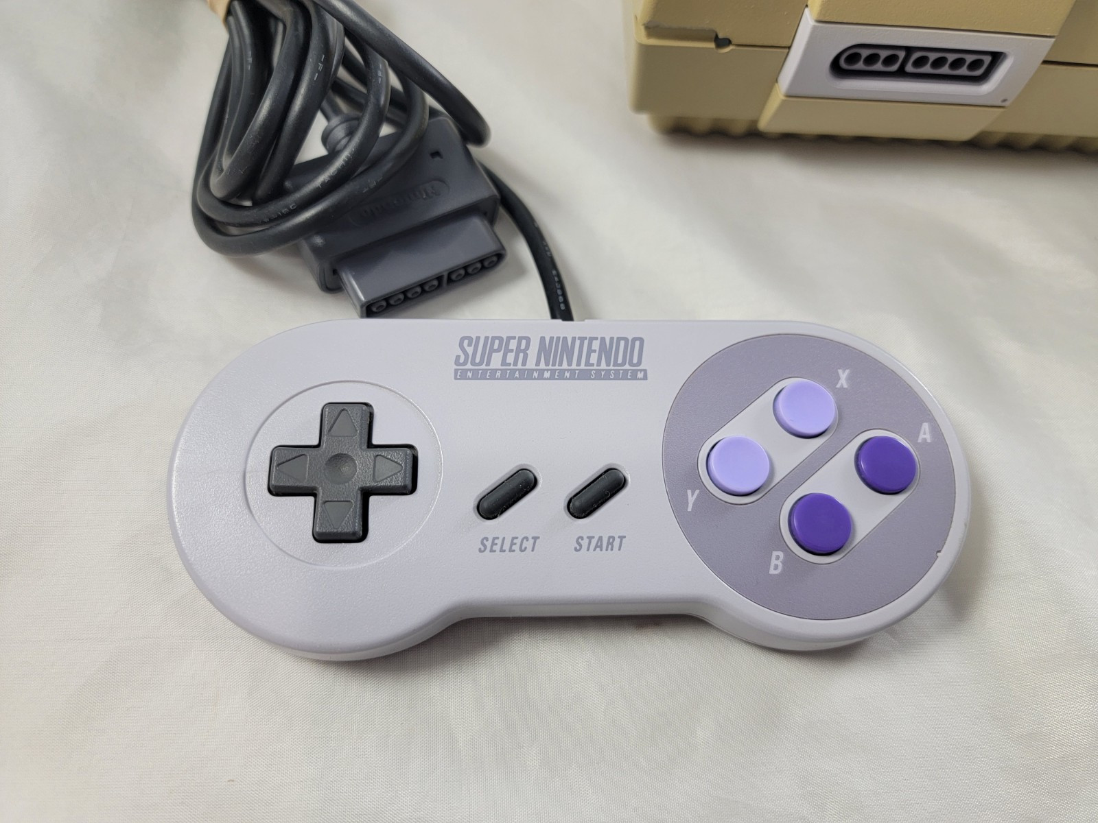 Super Nintendo Entertainment System Orig SNES Console SNS-001 Video Game Bundle
