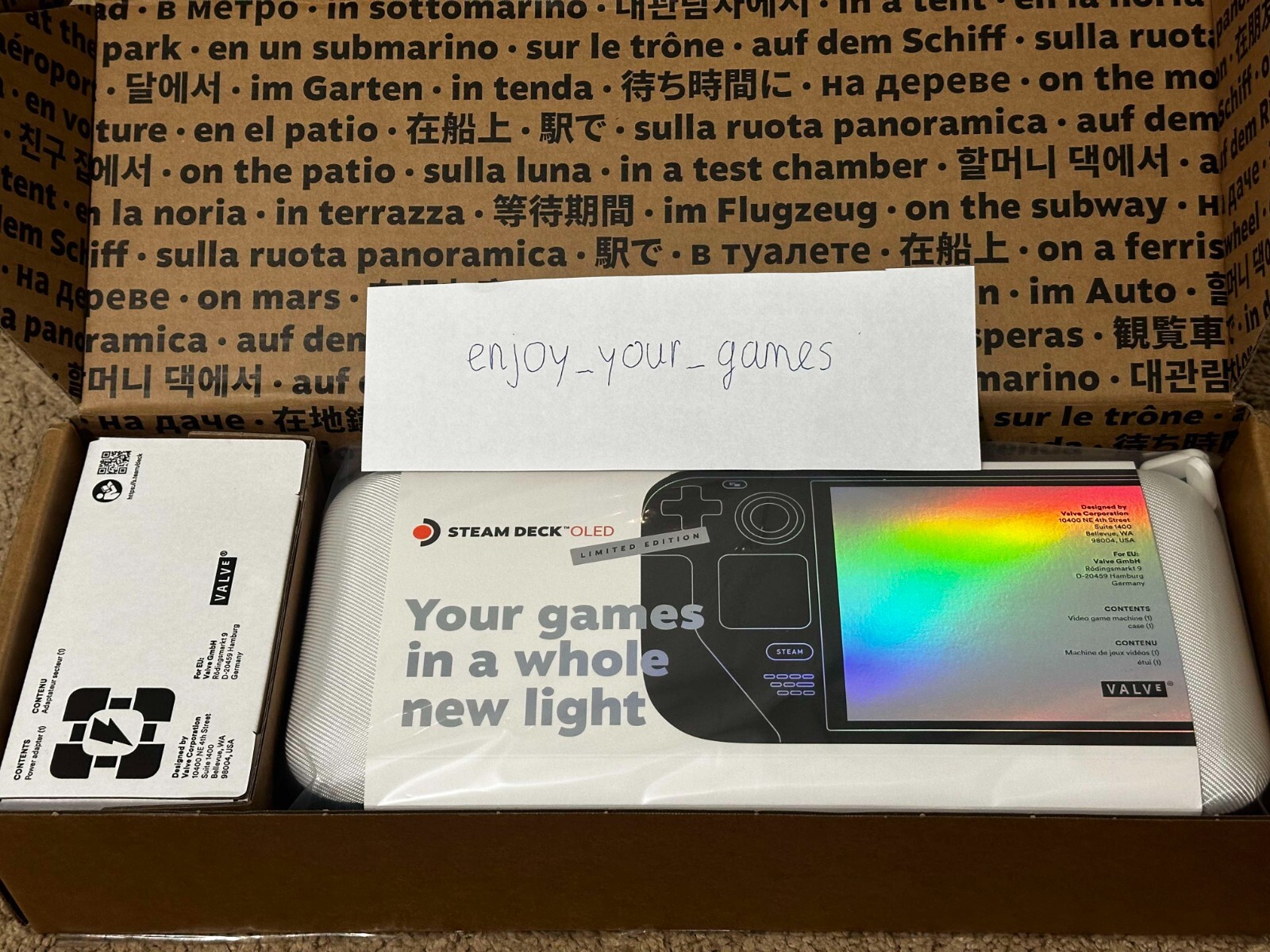 Valve Steam Deck OLED 1TB Handheld Console White LIMITED EDITION – FAST SHIP