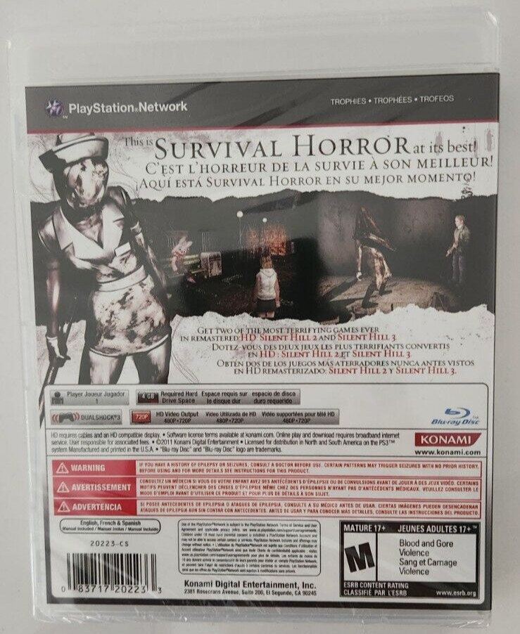Silent Hill HD Collection PS3 Brand New Game Special (2012 Action Compilation)