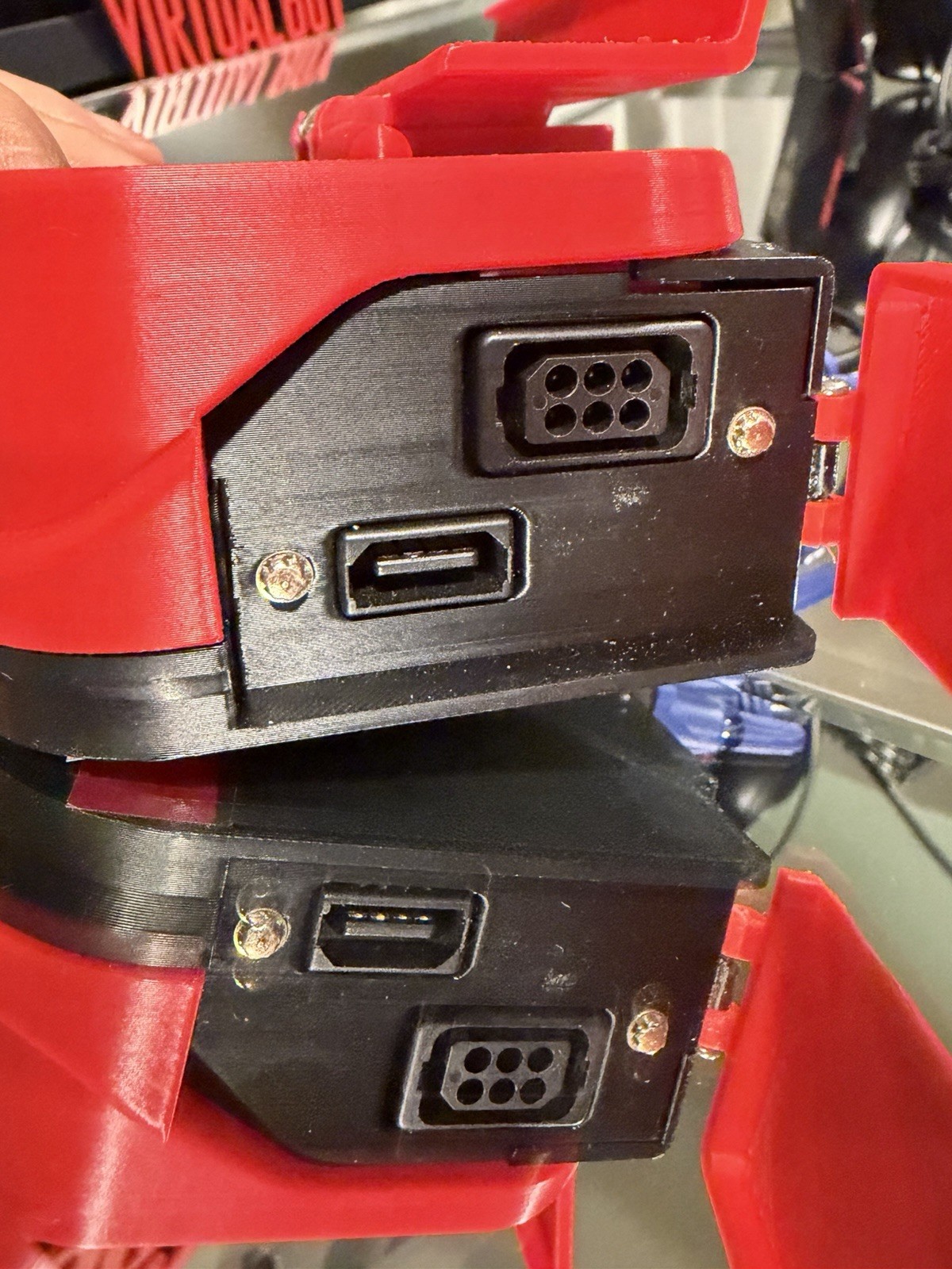 Nintendo VIRTUAL BOY CONSOLIZED VGA Out -Virtual Tap,(1) extension cord, 1 game