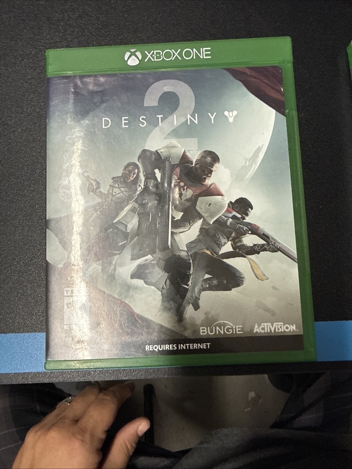 Microsoft Xbox One Console W Pwr Cable- Black – Model 1540 – BUNDLE PKG W 5games
