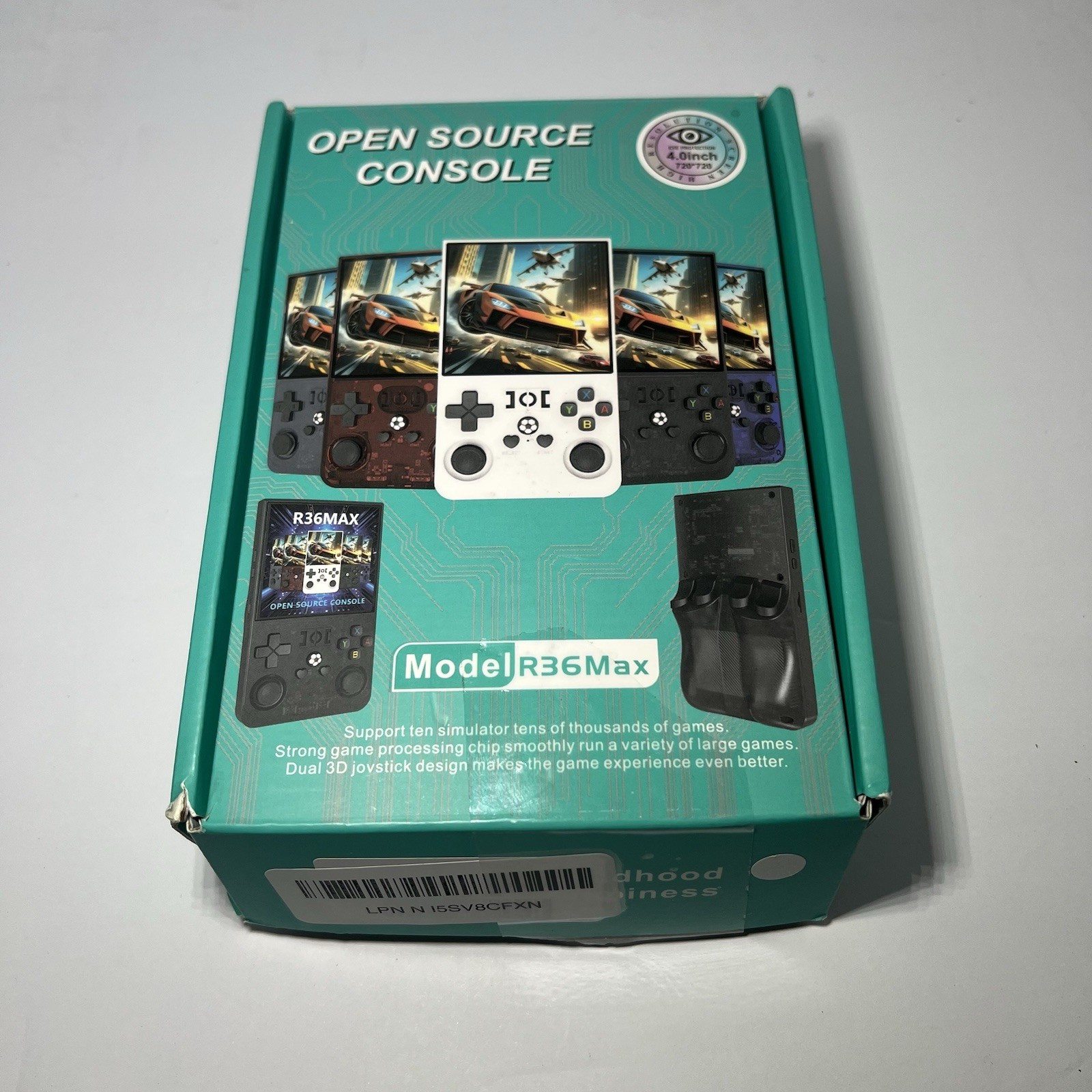 Open Source R36MAX 4000mAh Portable Rechargeable Handheld Retro Game Console