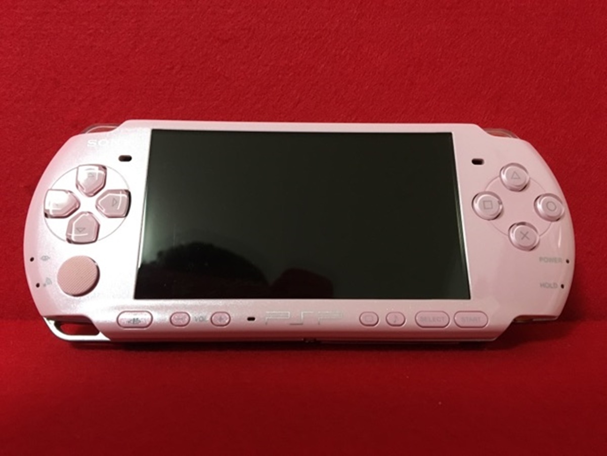 USED PSP Blossom Pink PSP-3000ZP PlayStation Portable Sony Game Console only F/S