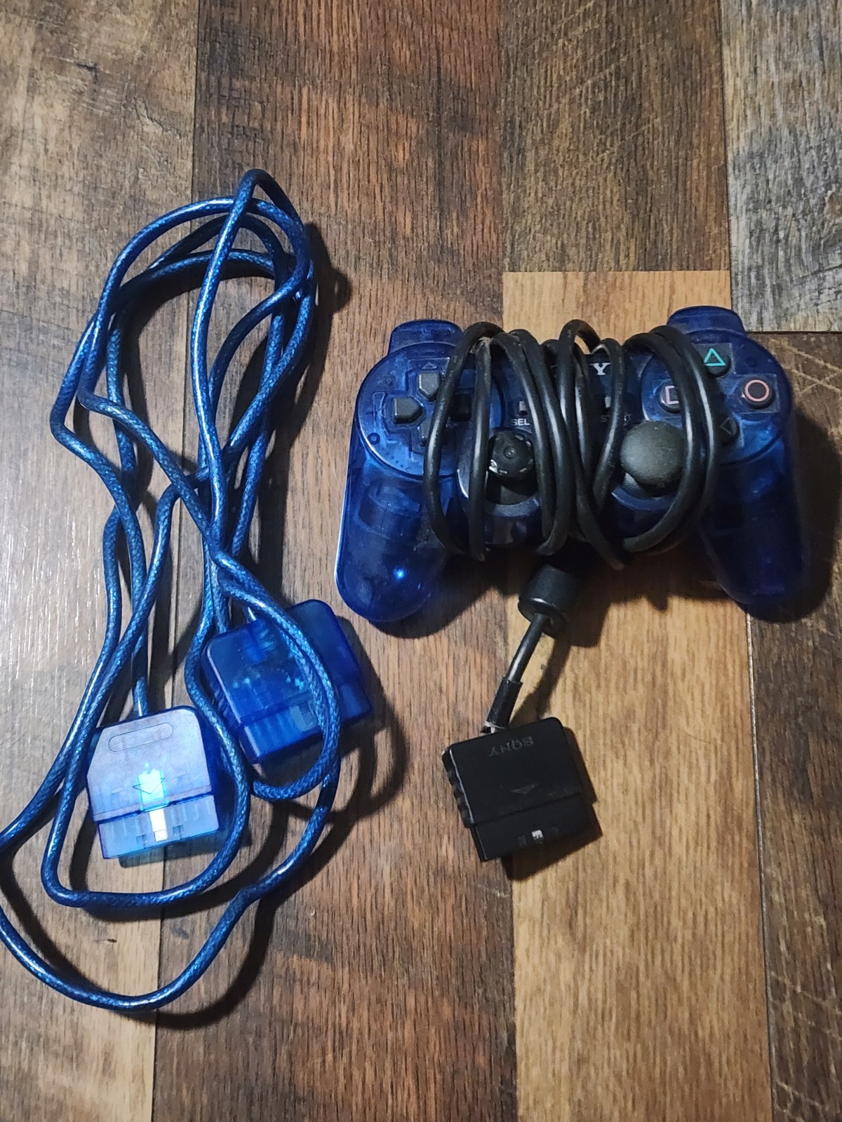 Sony PS2 Fat Console 2 Controllers 6 Games Network Adapter Memory Card