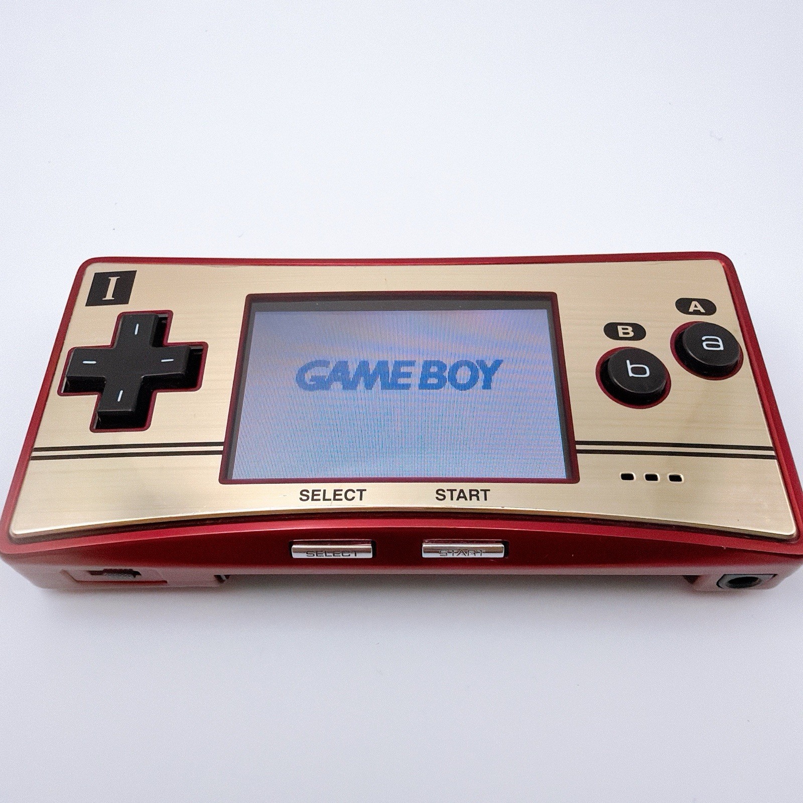 Nintendo Game Boy Micro Famicom 20th Anniversary Mario Red Gold Tested Japan
