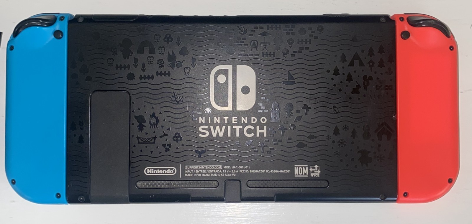 Nintendo Switch Animal Crossing Edition with Neon Blue and Neon Red Joy-Con