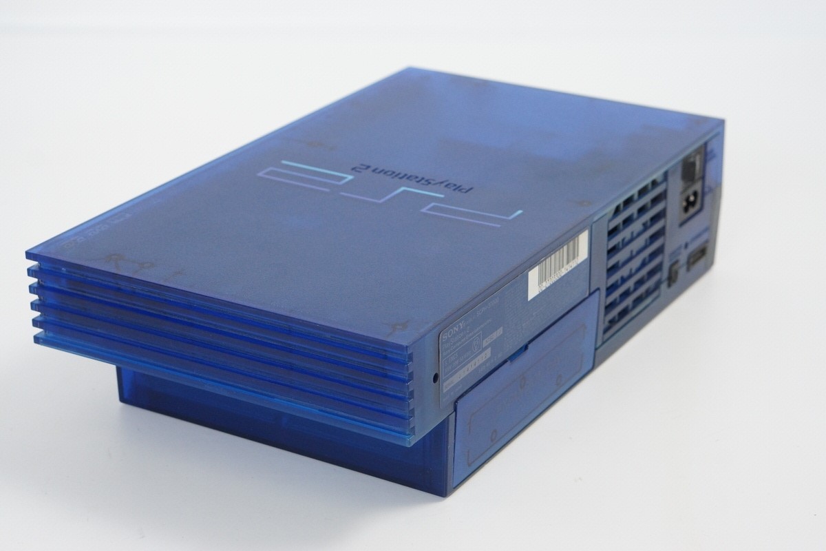 PS2 OCEAN BLUE Console System Made in Japan SCPH-37000 L NTSC-J Playstation 2 12