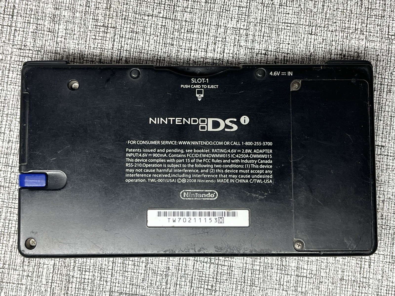 Nintendo DSi Black Handheld System DS Platform TWL-001 USA 2008 *Read Below*