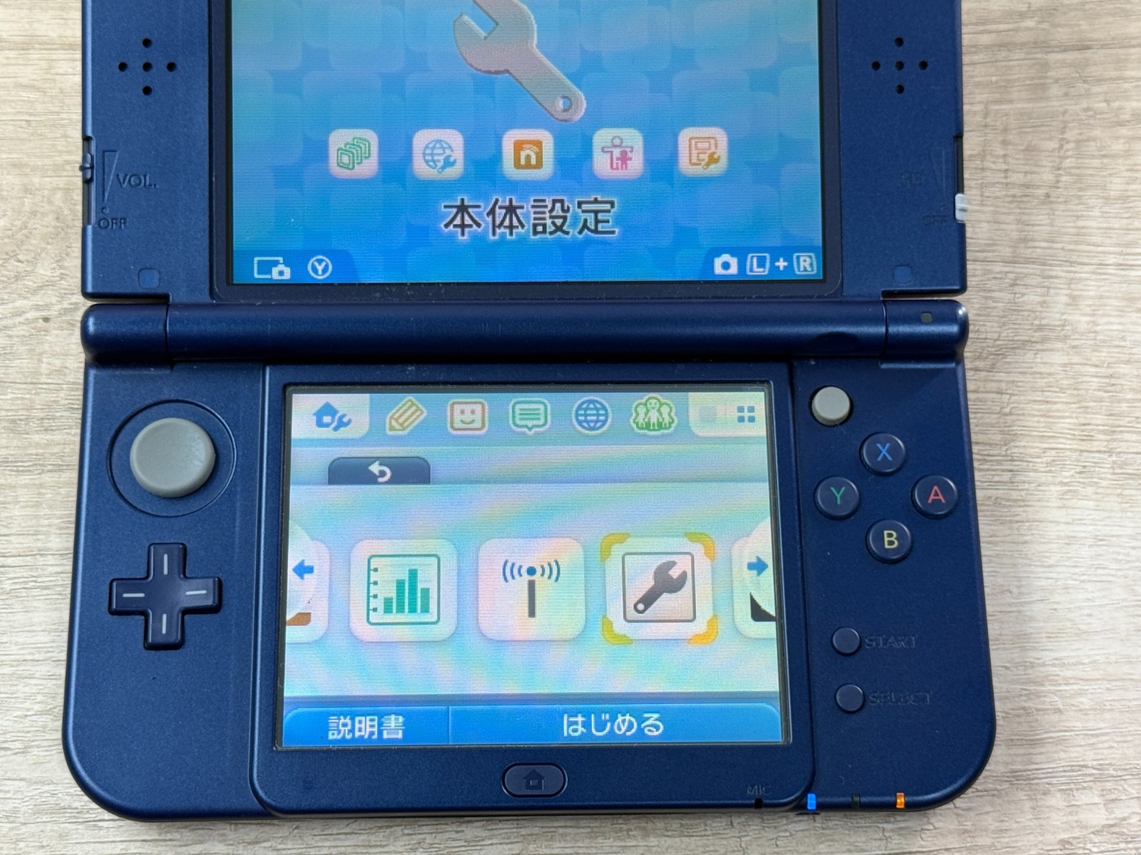 Nintendo New 3DS XL Metallic Blue Console Tested Japan ver D2753
