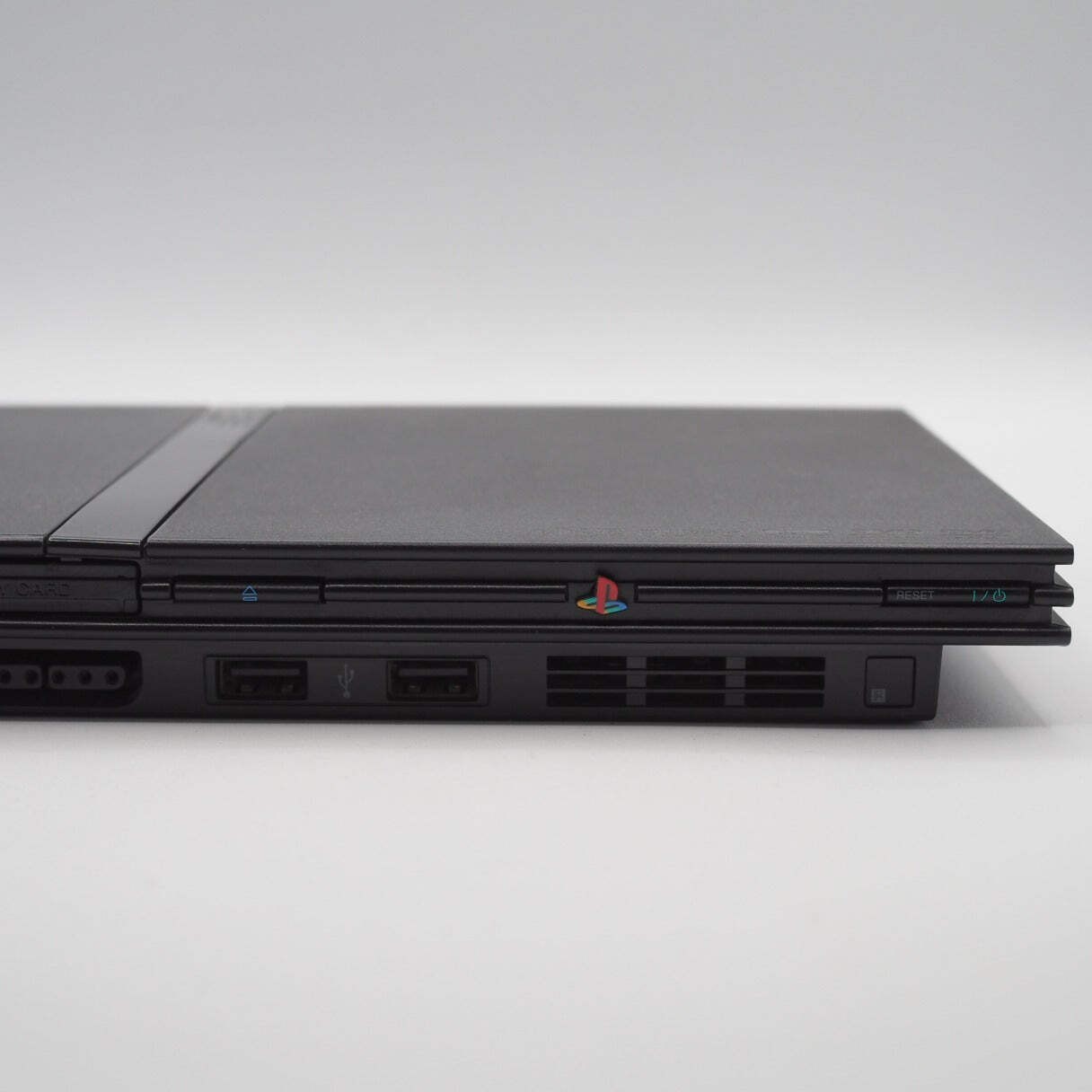 Sony PS2 Console system SCPH-75000 CB Charcoal Black Boxed NTSC-J Tested Working