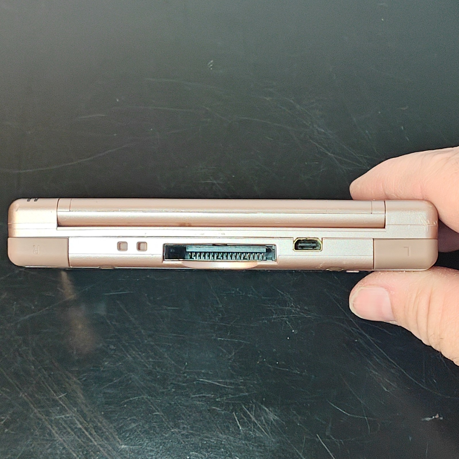 Nintendo DS Lite Game Console Metallic Rose DSLite Working W/ Spongebobe Game