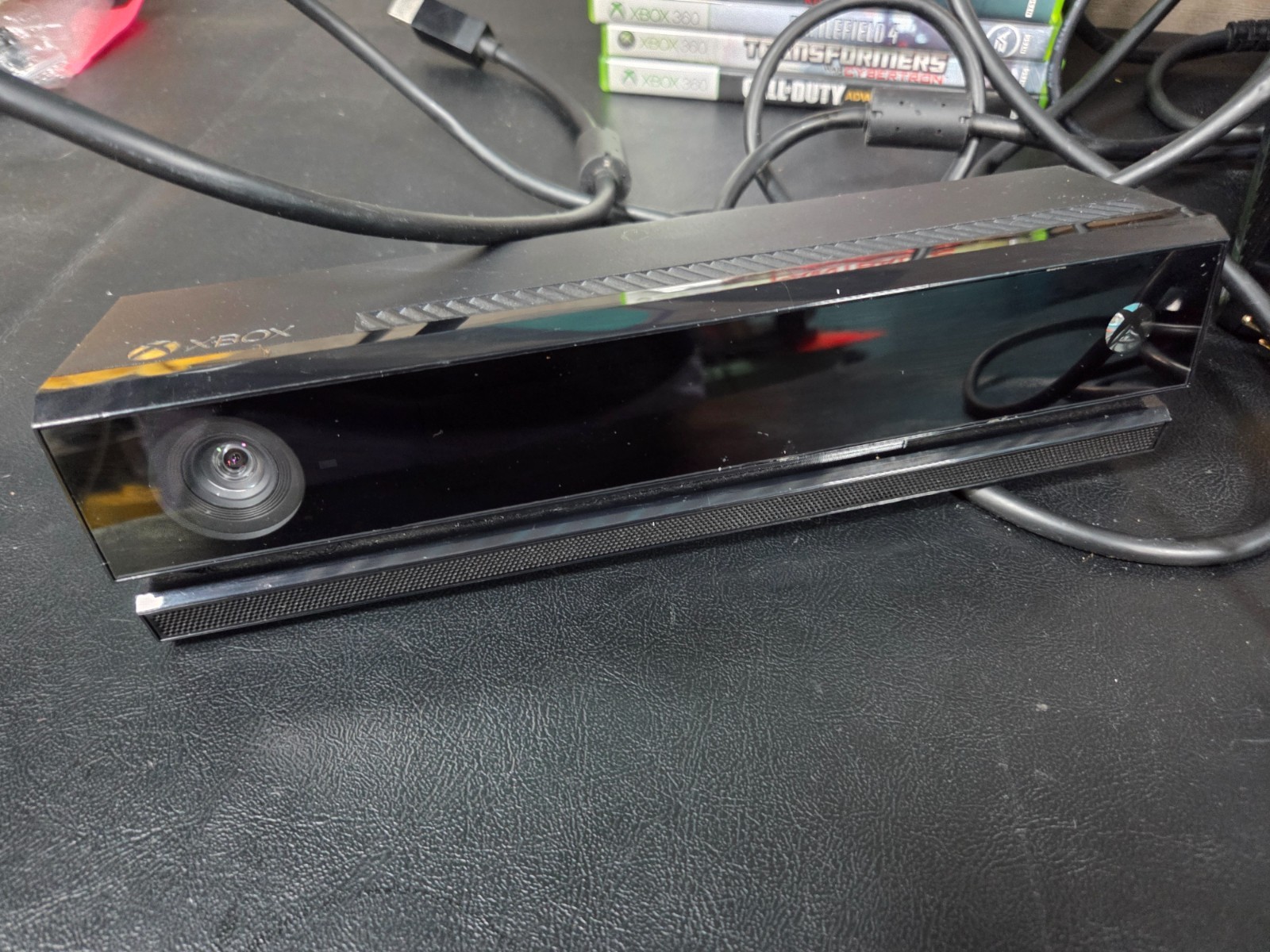 Microsoft Xbox 360 Model 1439, Kinect Sensor, games, transformers war cybertron