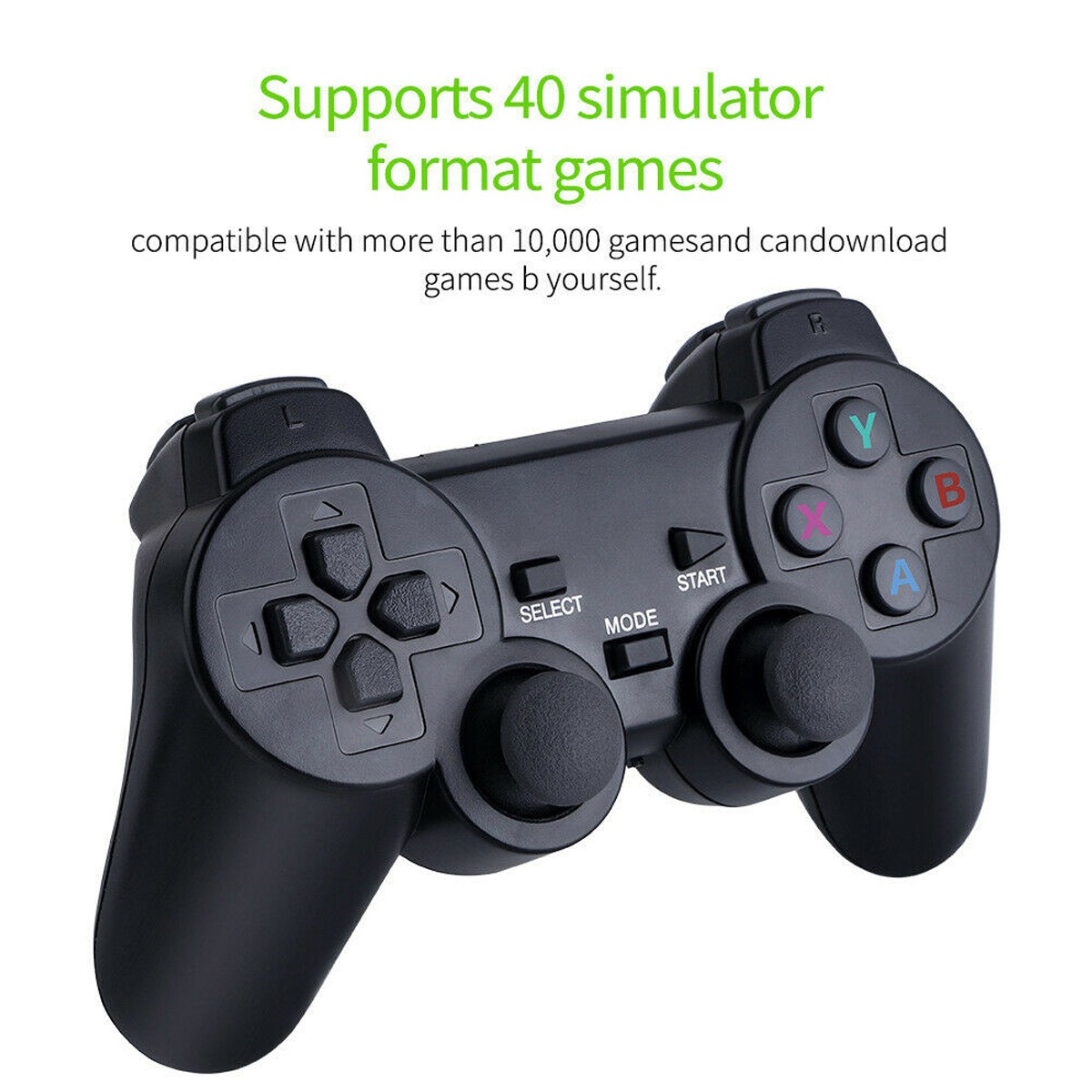 Video Game Console Retro 40000+ Games TV Stick 4K HDMI &2 Wireless Controller