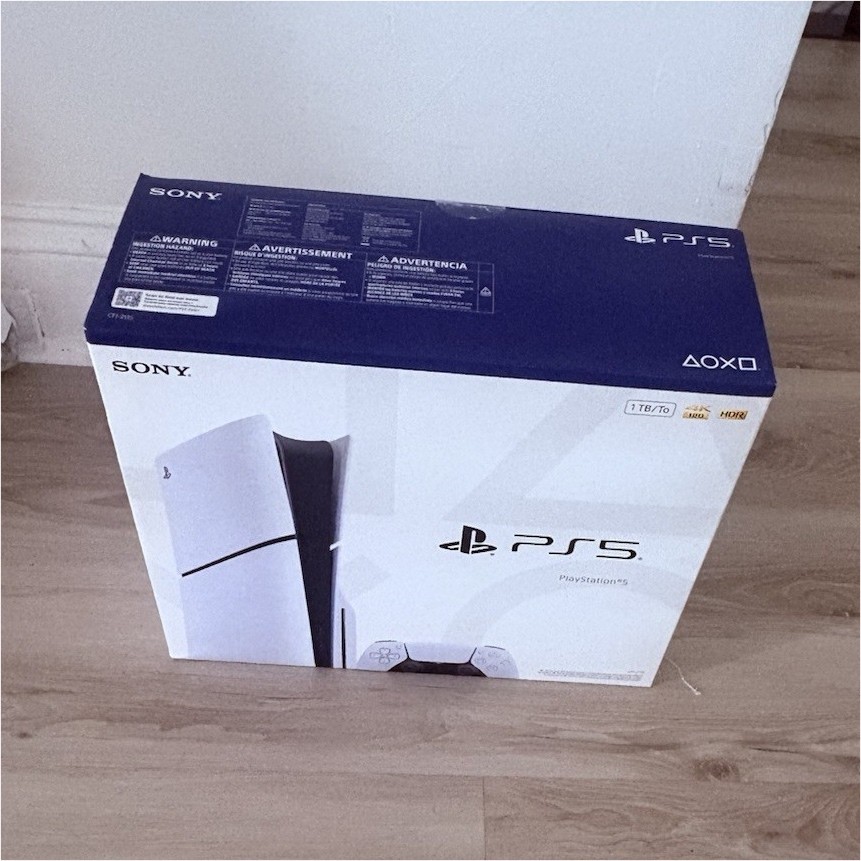 Sony PlayStation 5 1TB 4K UHD Home Console Wi-Fi HDMI Blu-Ray White Black