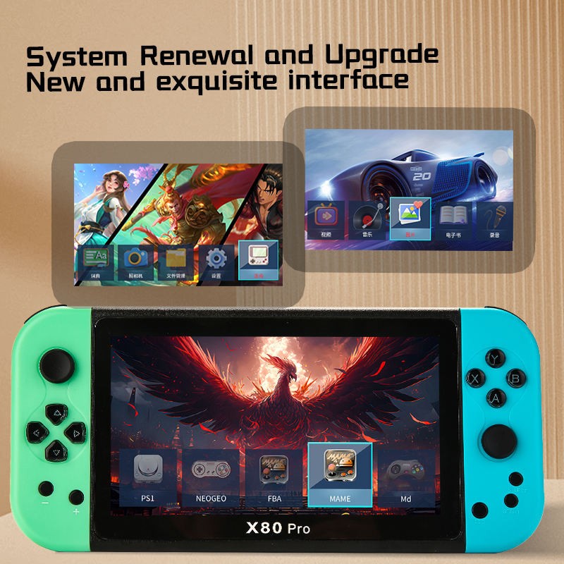 Portable( X80 PRO) Console 7.0″ Screen Handheld Video Game PSP handheld console