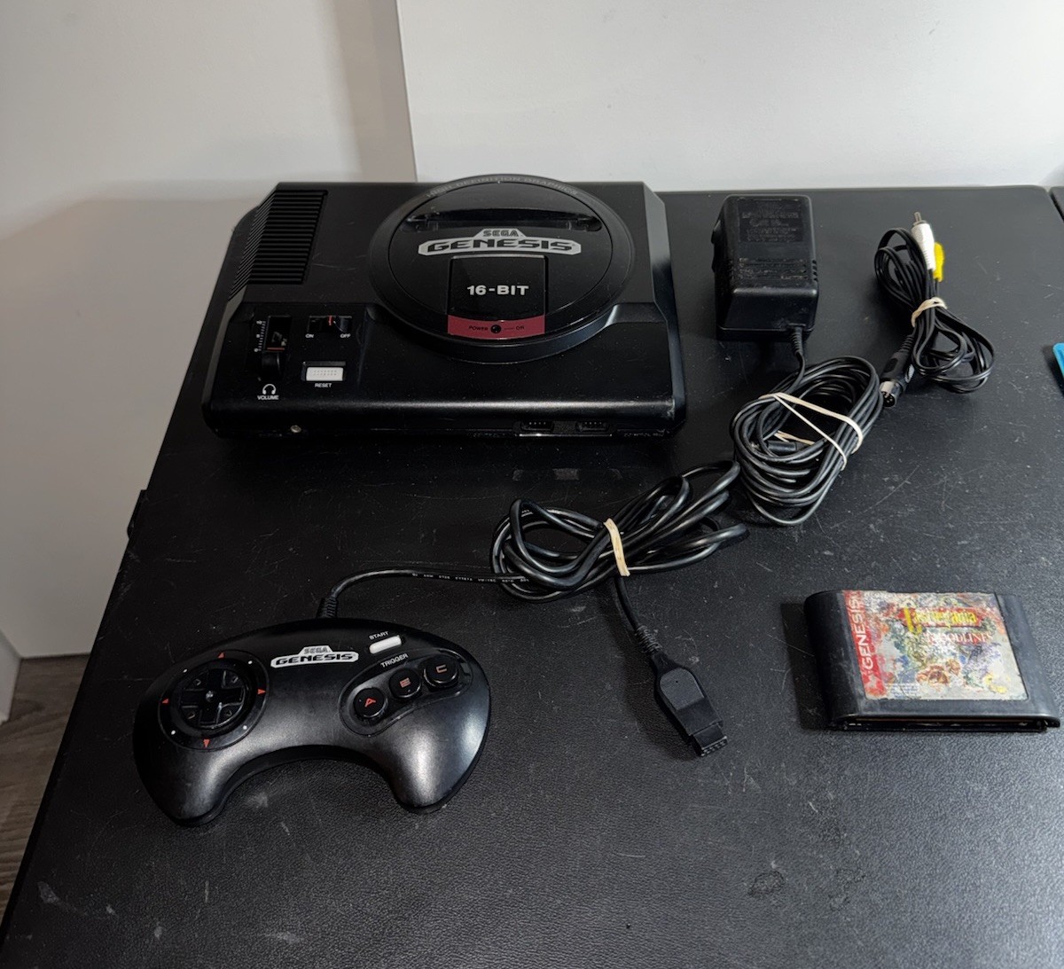Sega Genesis Model 1 W/ Cables Controller Castlevania Bloodlines Tested Works!