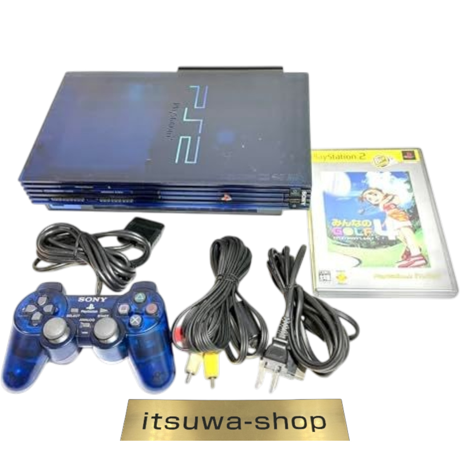 Playstation 2 Midnight Blue BB Pack Console Japan PS2 sony SCPH-50000MB / NH