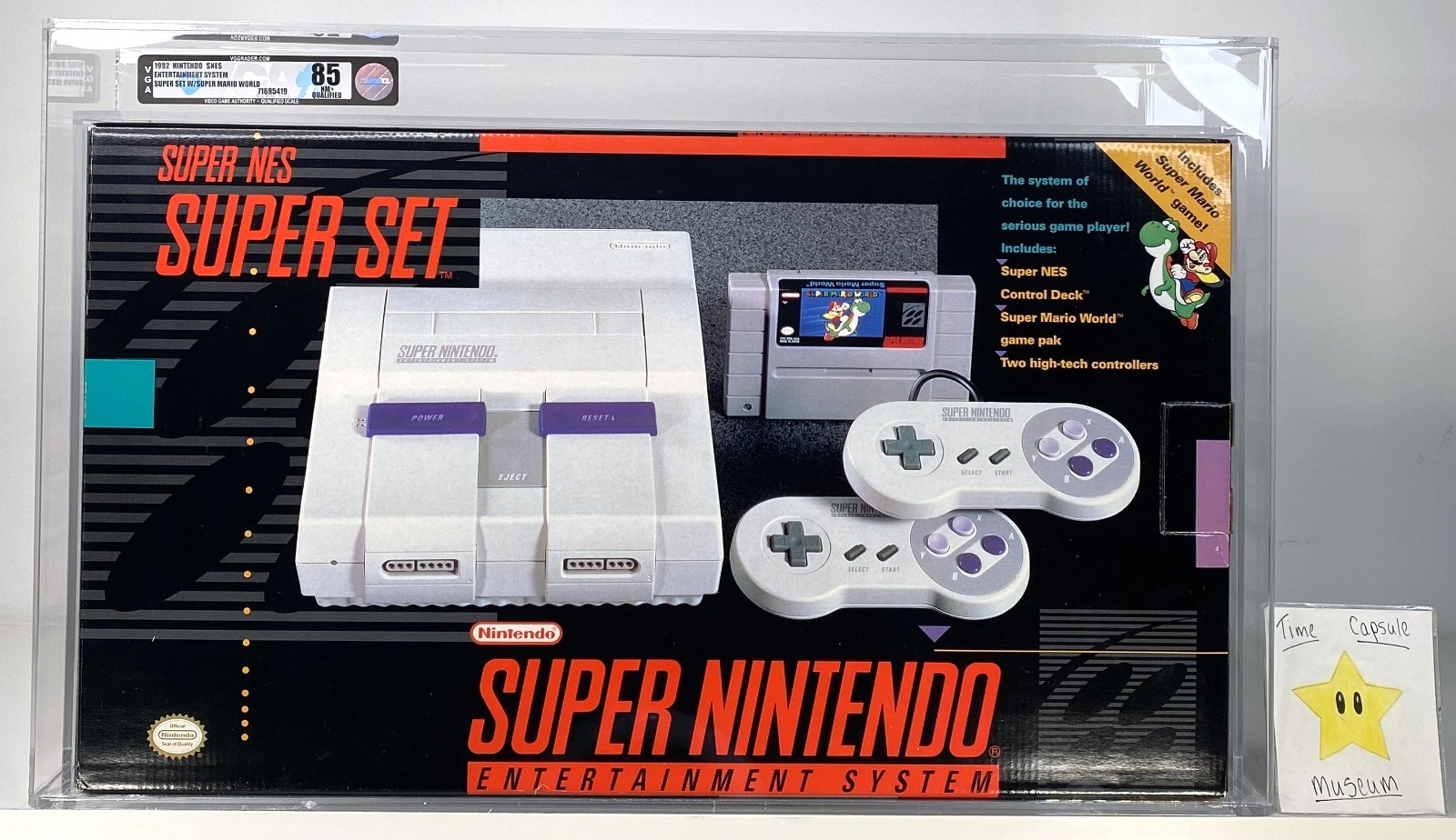 Super Nintendo Entertainment System SNES Console Super Mario World New VGA Q 85
