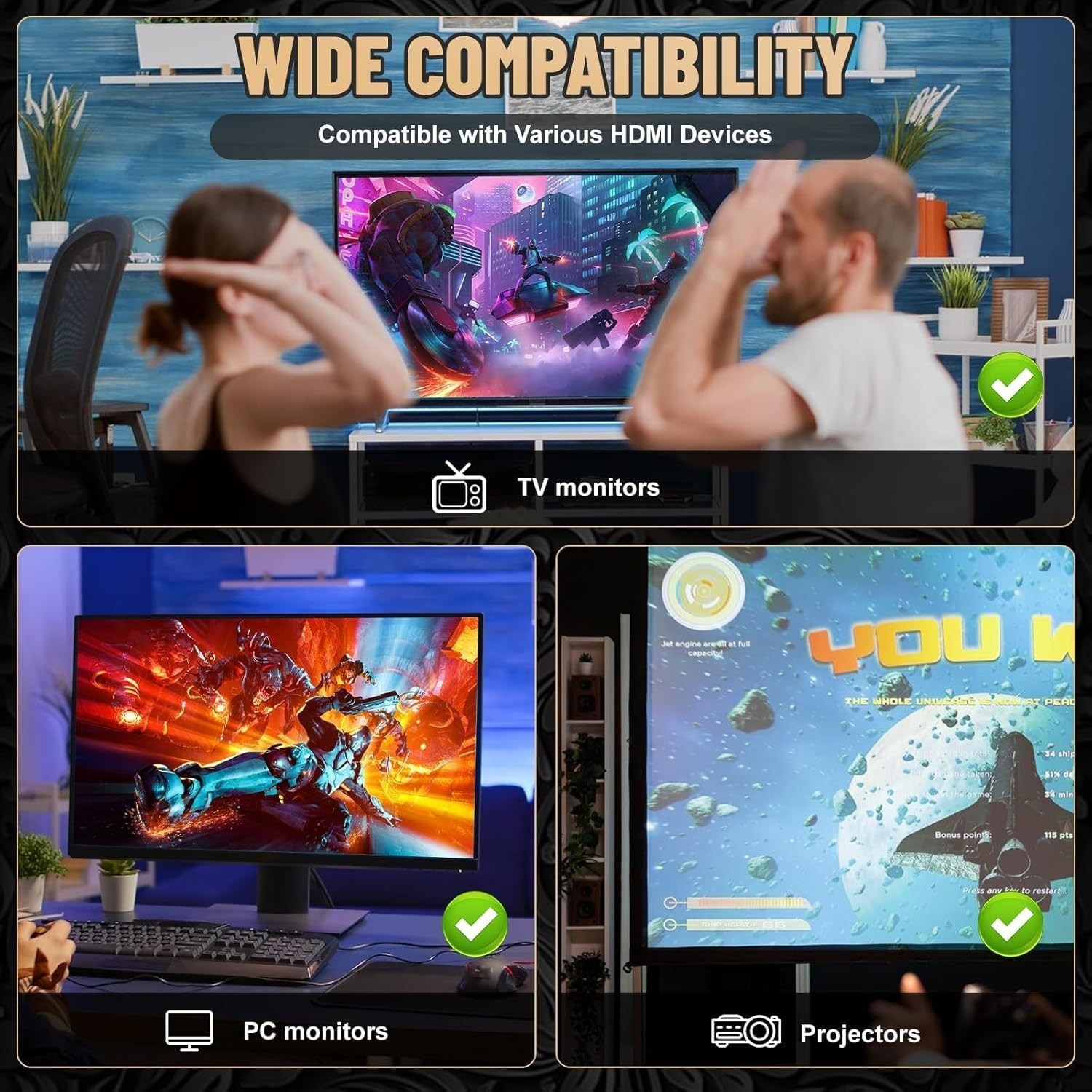 Wireless Retro Game Console,Plug and Play Video Retro Gaming Console with Bui…