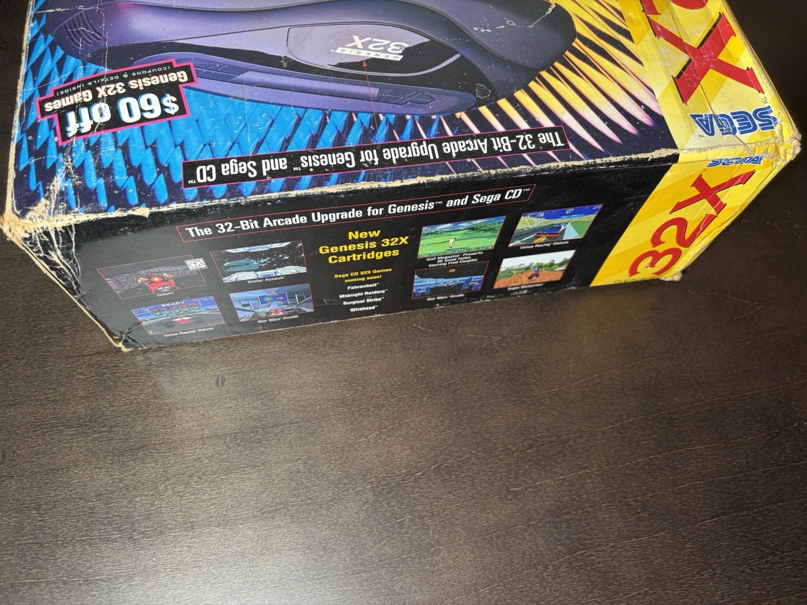 Sega Genesis 32X Game Console System Black Complete In Box