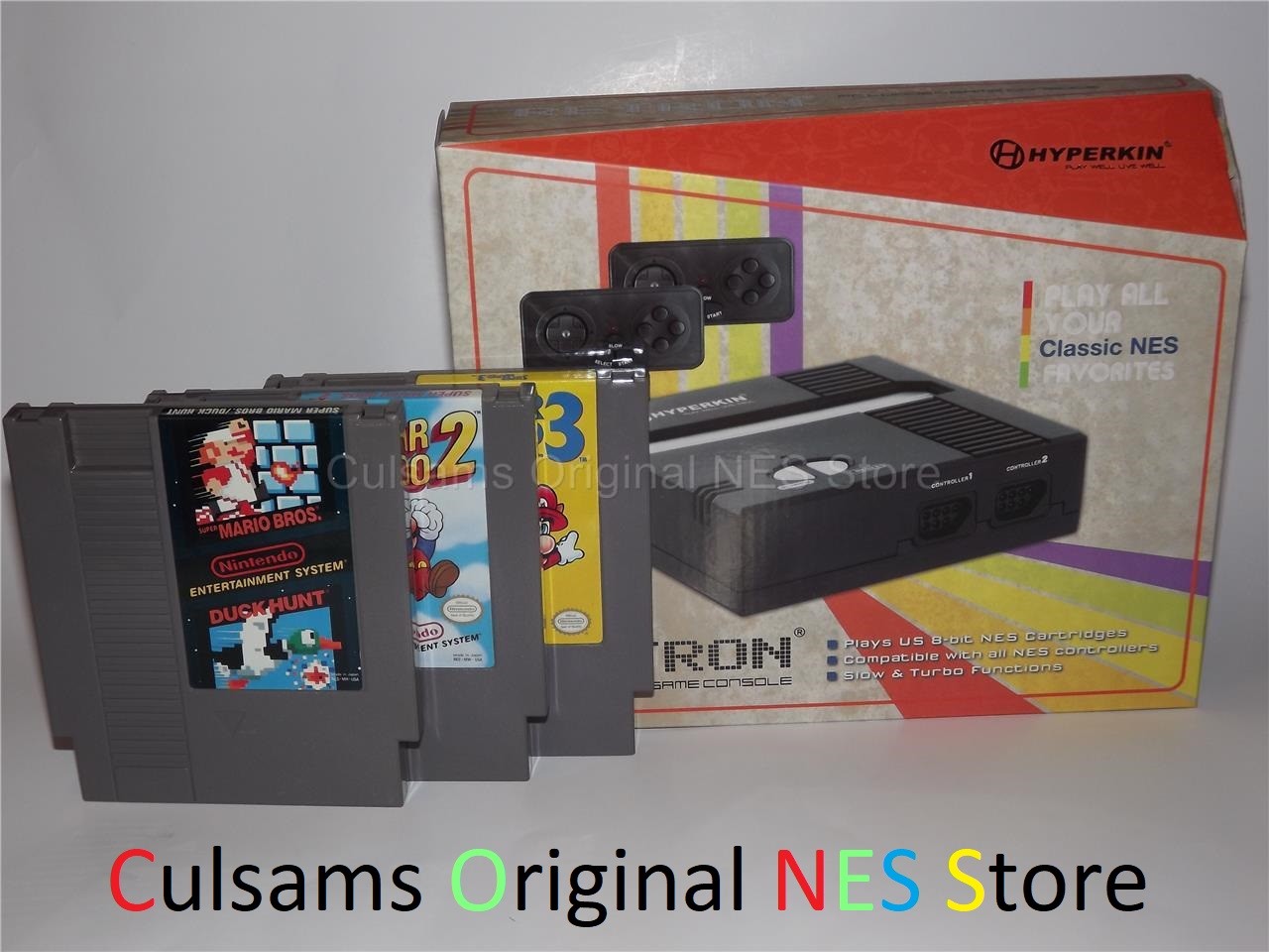 RETRON 1 RETRO SYSTEM CONSOLE & NINTENDO NES CLASSIC SUPER MARIO BROS 1 2 3