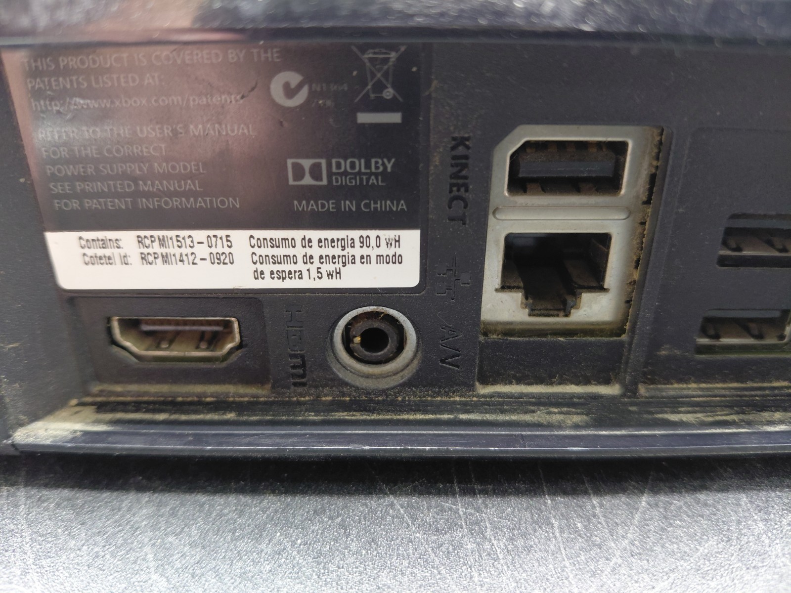 Xbox 360 E Console Model 1538 Black Tested Working Console And Power Supply