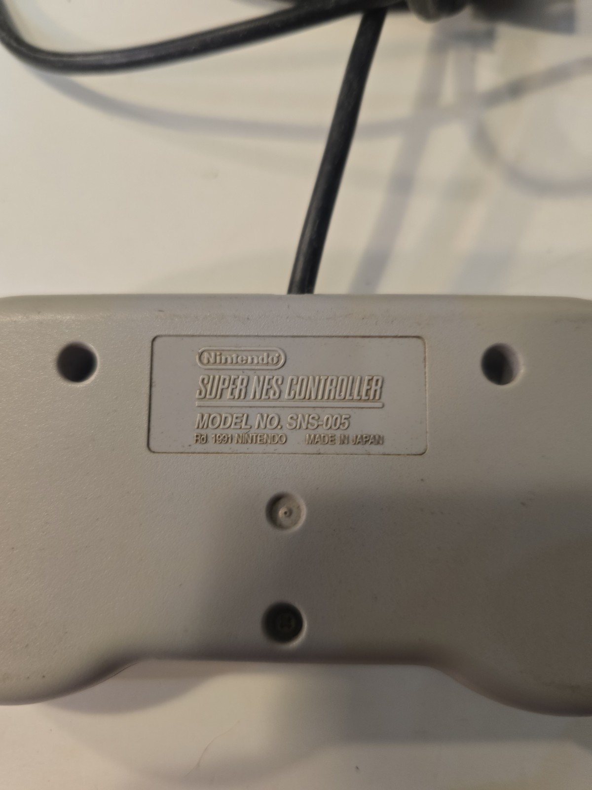 Nintendo Super Nintendo SNES SNS-001 Console Cords & 2 Controllers Untested VTG