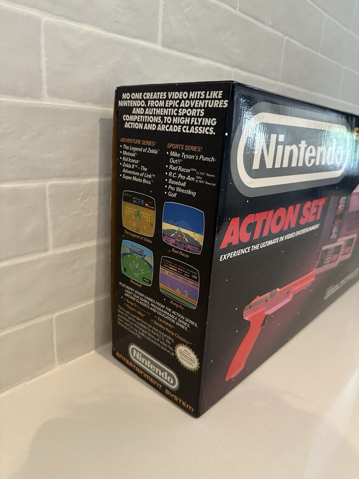 Nintendo Entertainment System NES Action Set 1987 Complete CIB Tested Clean