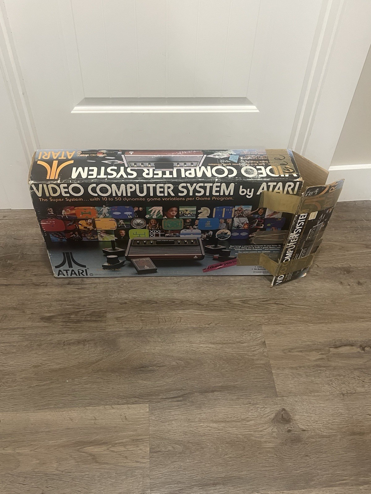 Rare 1977 Atari 2600 Heavy Sixer Console System Original BOX ONLY Chess Piece !!