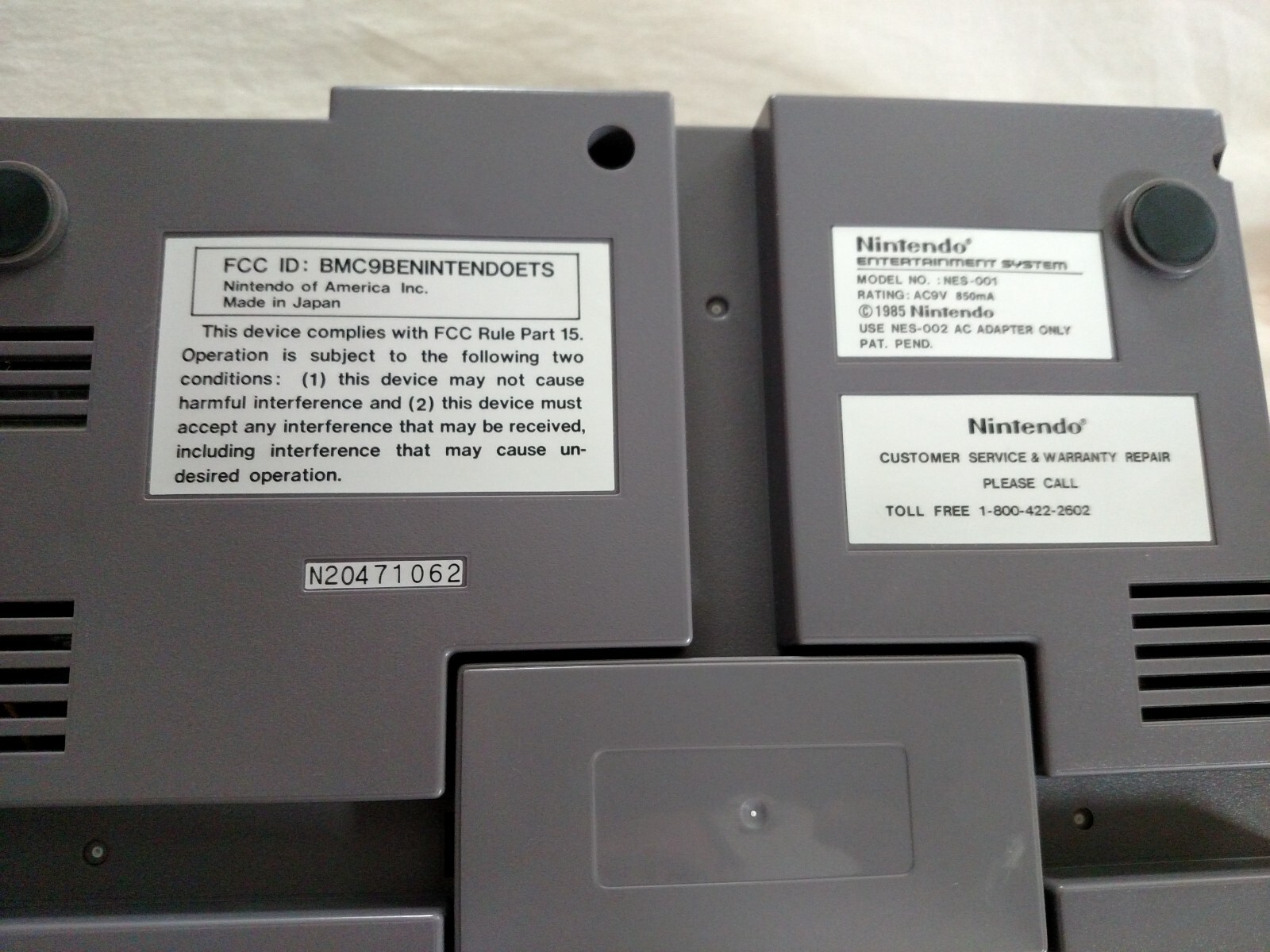 Nintendo NES Power Set System – Original Adult Owner – Seldom Used