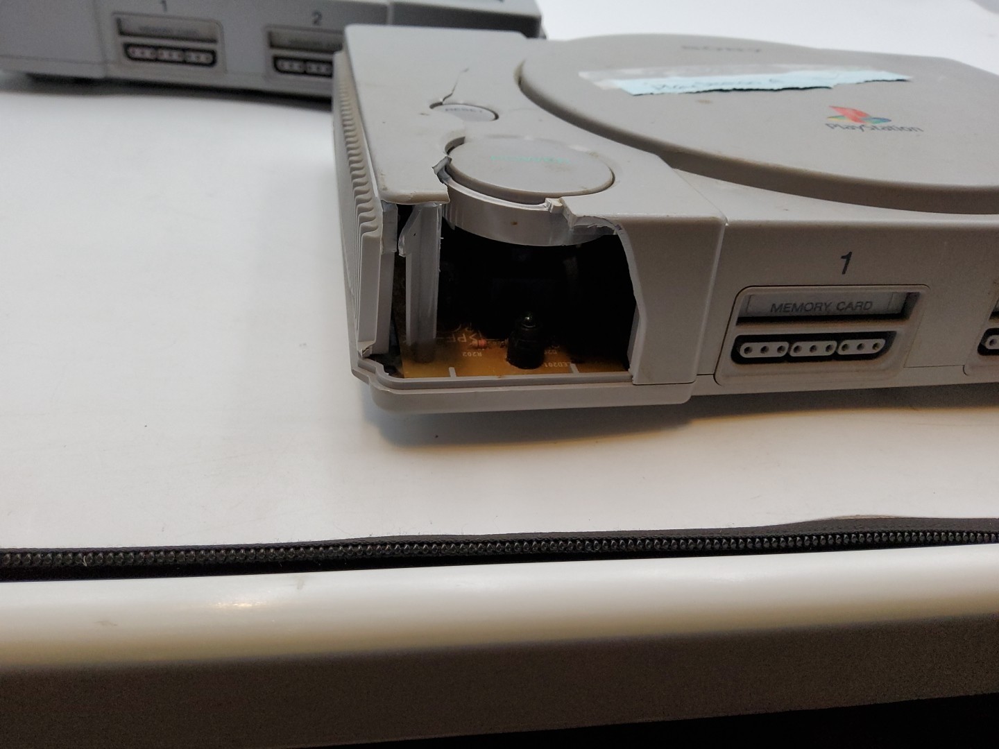 Sony PlayStation 1 Game Console 2 Console Lot FOR PARTS – Controller Included