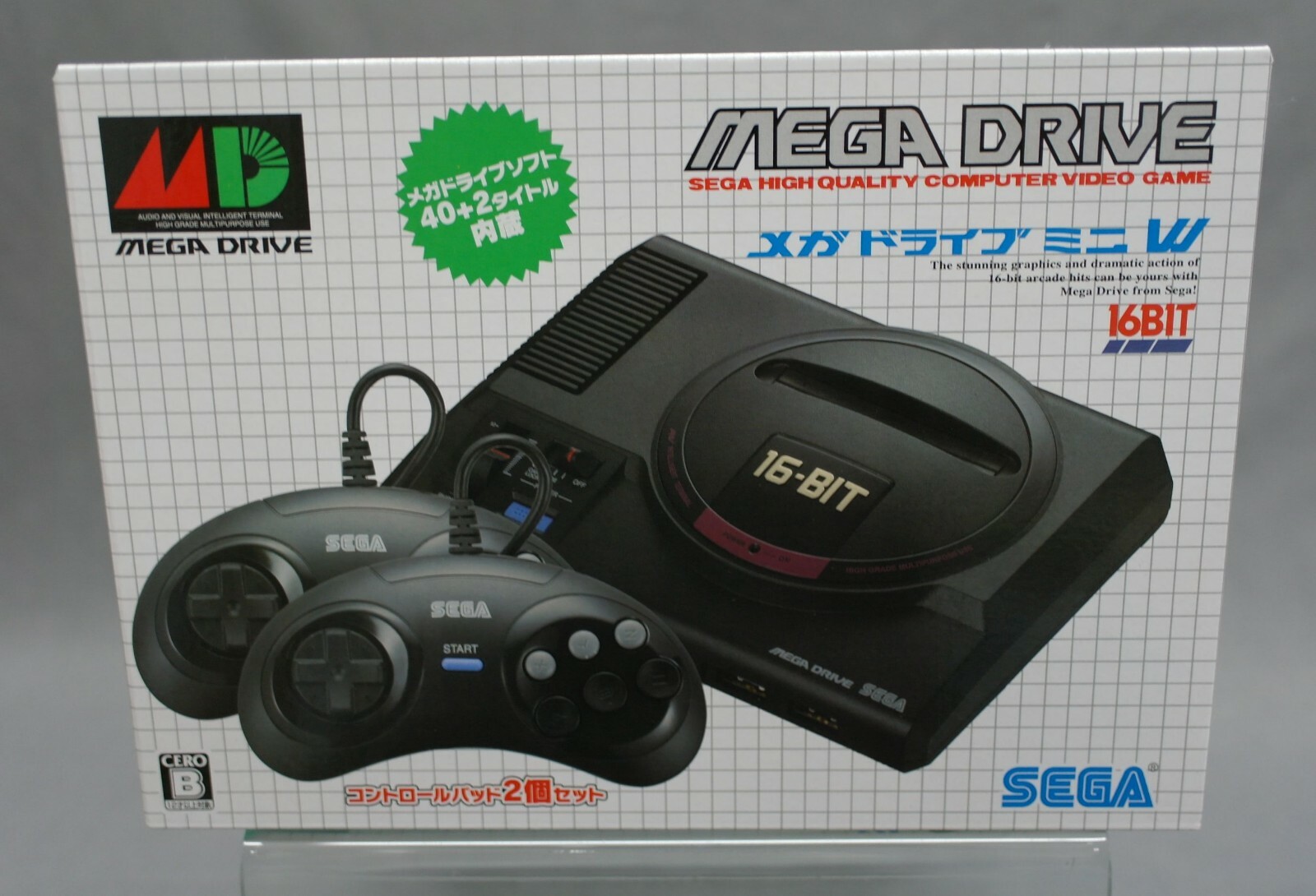 Sega MEGA DRIVE MEGADRIVE Mini W Classic SEGA Games Japan (USED Very Good) (C1)