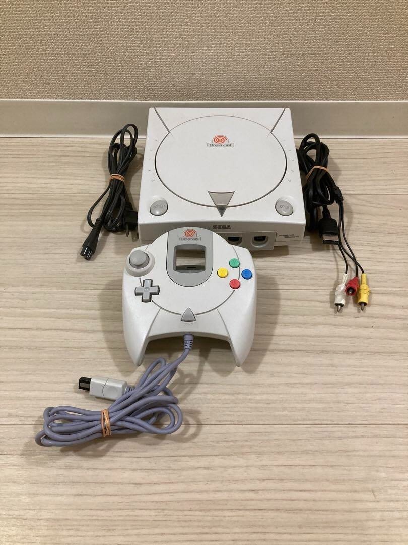 SEGA Dreamcast Console White HKT-3000 Console Controller 100V TV Game set